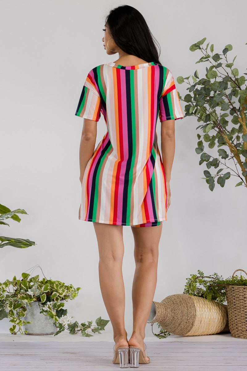 HH651R-STRIPES - 2 PC STRIPES SHORT SET
