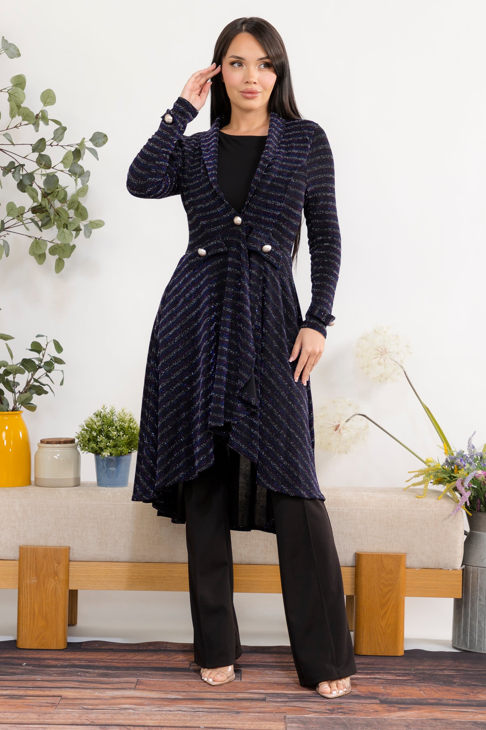HH744-MET Long Sleeve  Cardigan