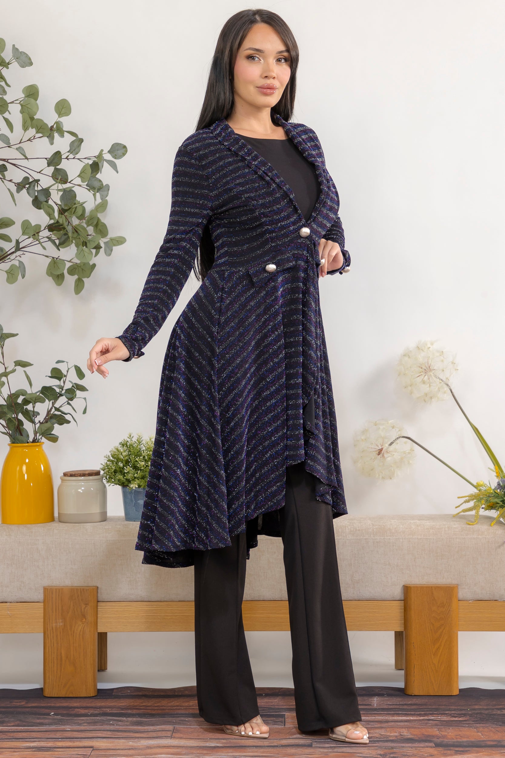 HH744-MET Long Sleeve  Cardigan