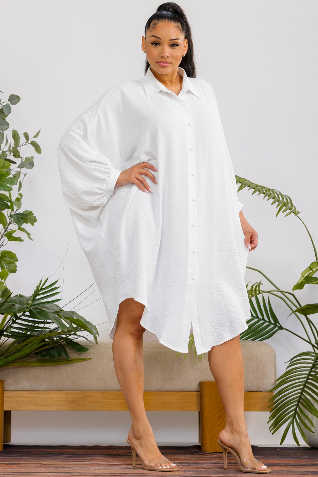 S25655 - Oversized Shirt Dress