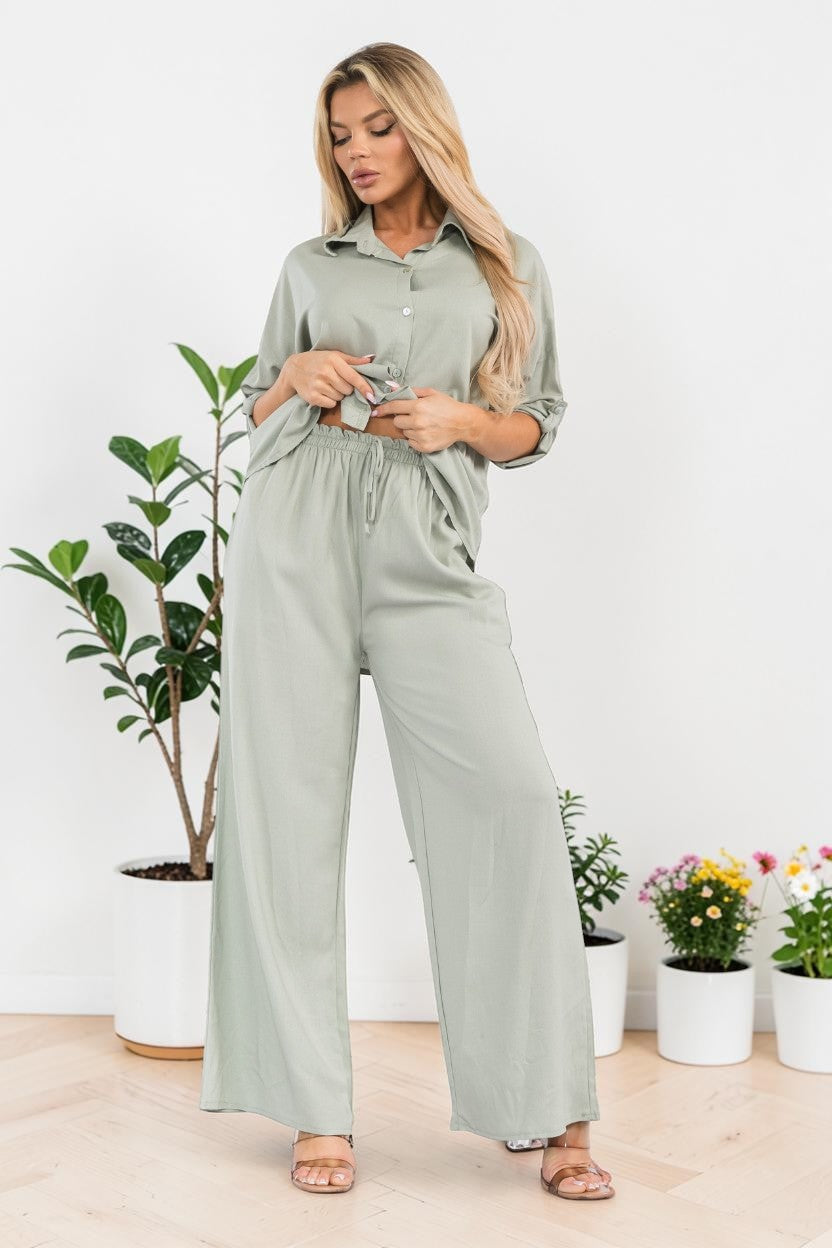 HH753-55-XS - Plus Size Relaxed Two-Piece Set