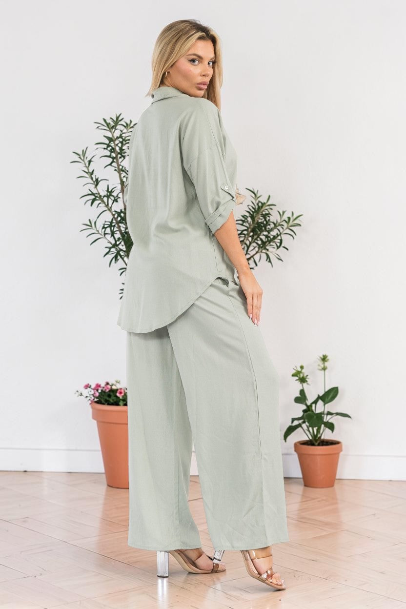 HH753-55-XS - Plus Size Relaxed Two-Piece Set