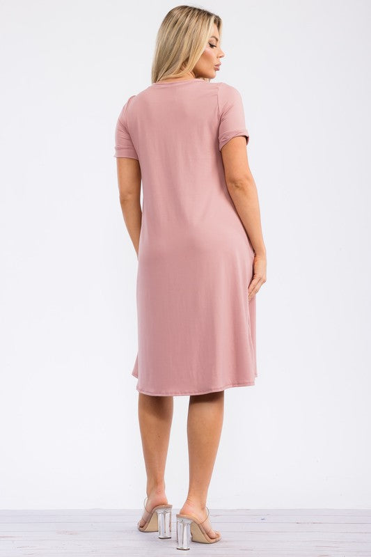 SAN136X-S Tunic Dress with Pockets