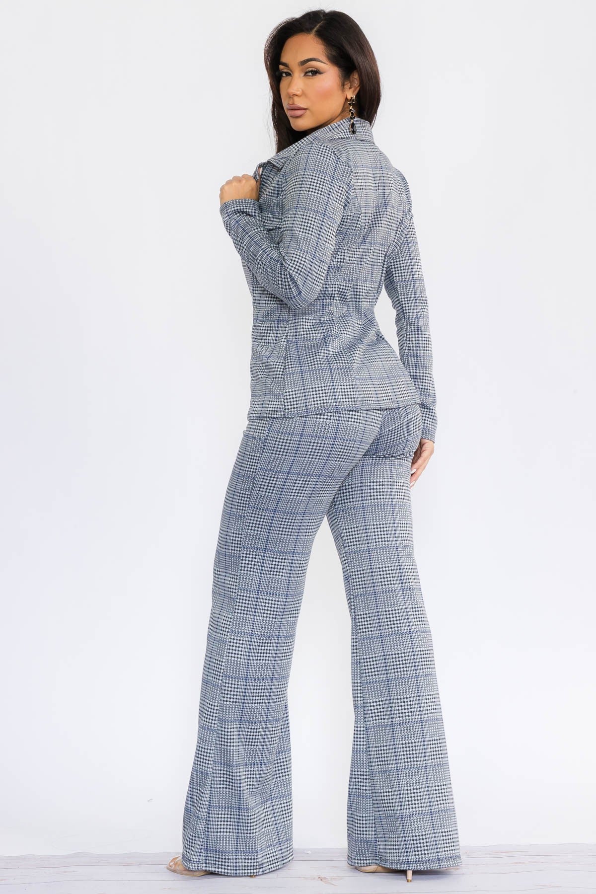 HH741R-P - 2PC SOLID PANT AND BLAZER SET