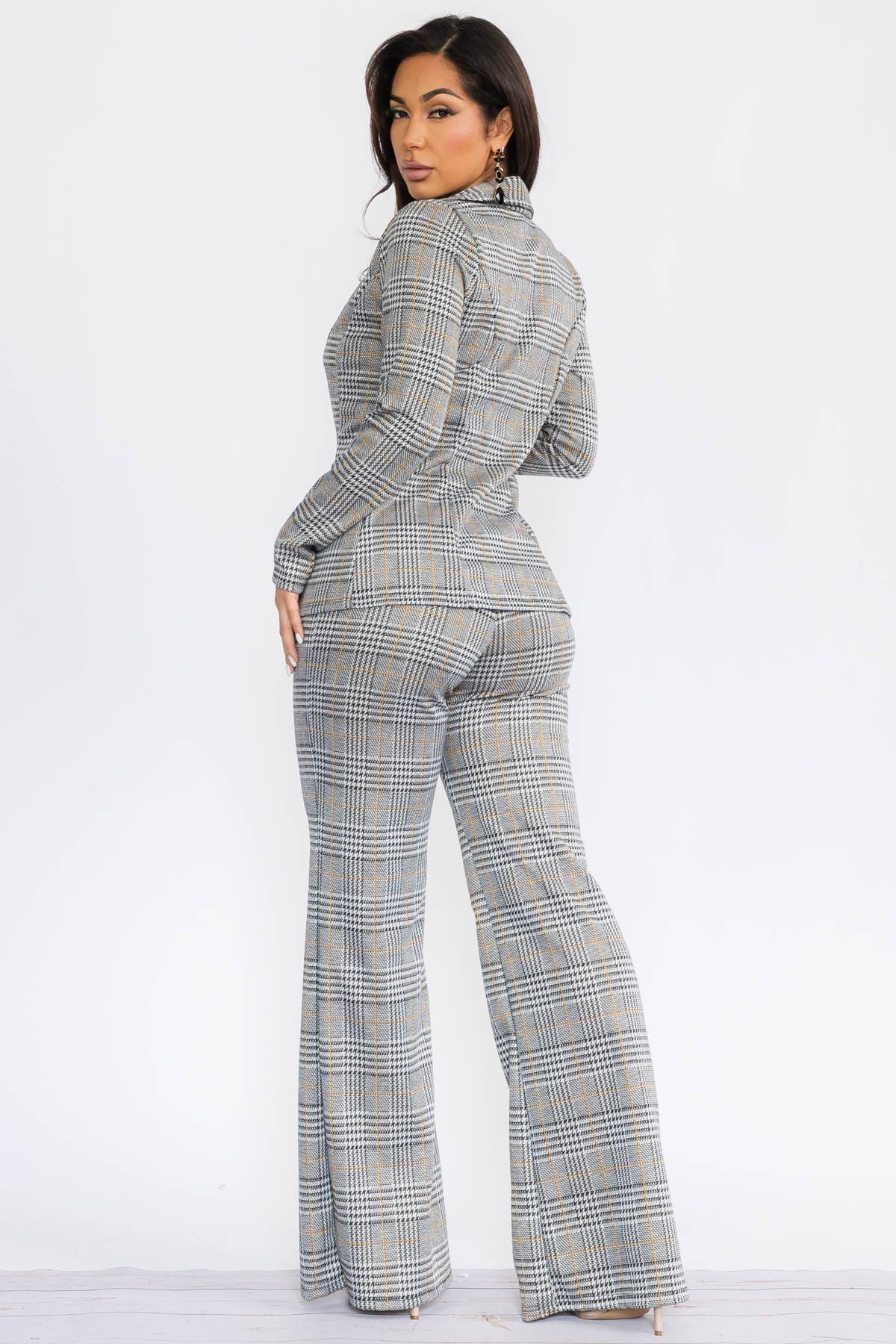 HH741X-P - 2PC SOLID PANT AND BLAZER SET