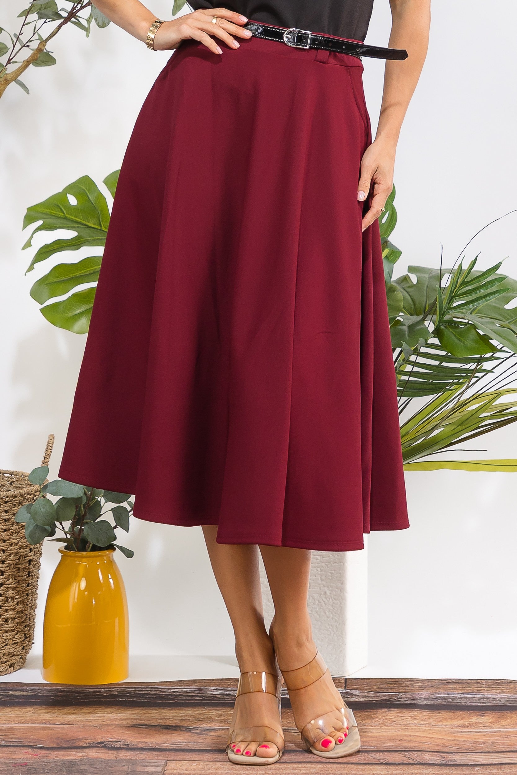 HH783R1-S Midi Flare Skirt