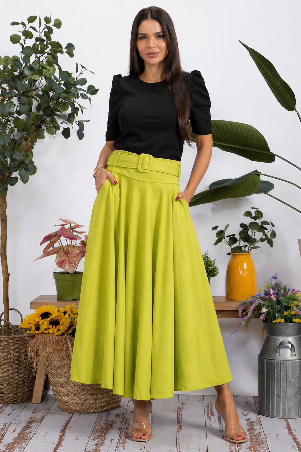 S25670 - Luxe Flow Maxi Skirt