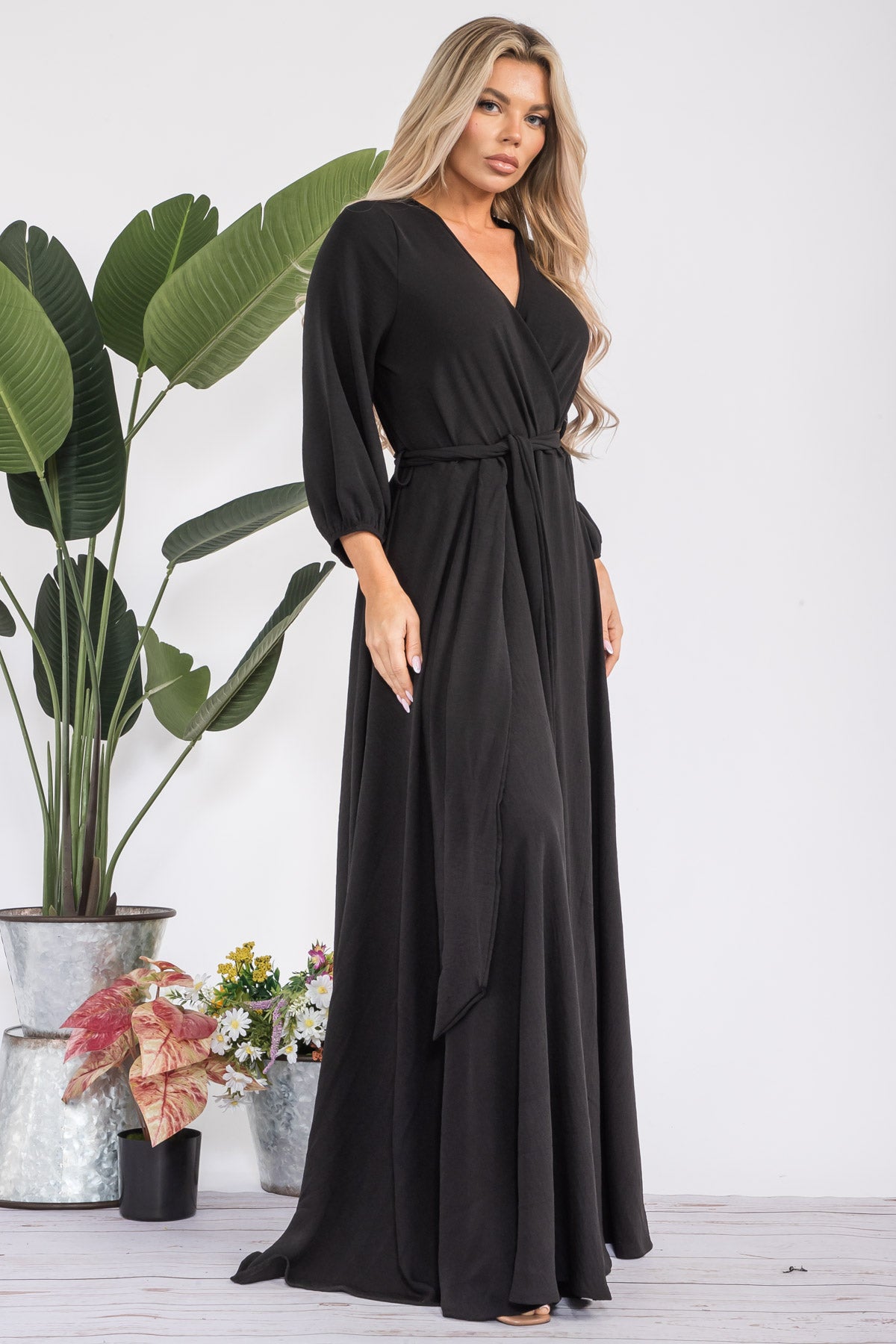 HH568X-S - LONGSLEEVE MAXI DRESS