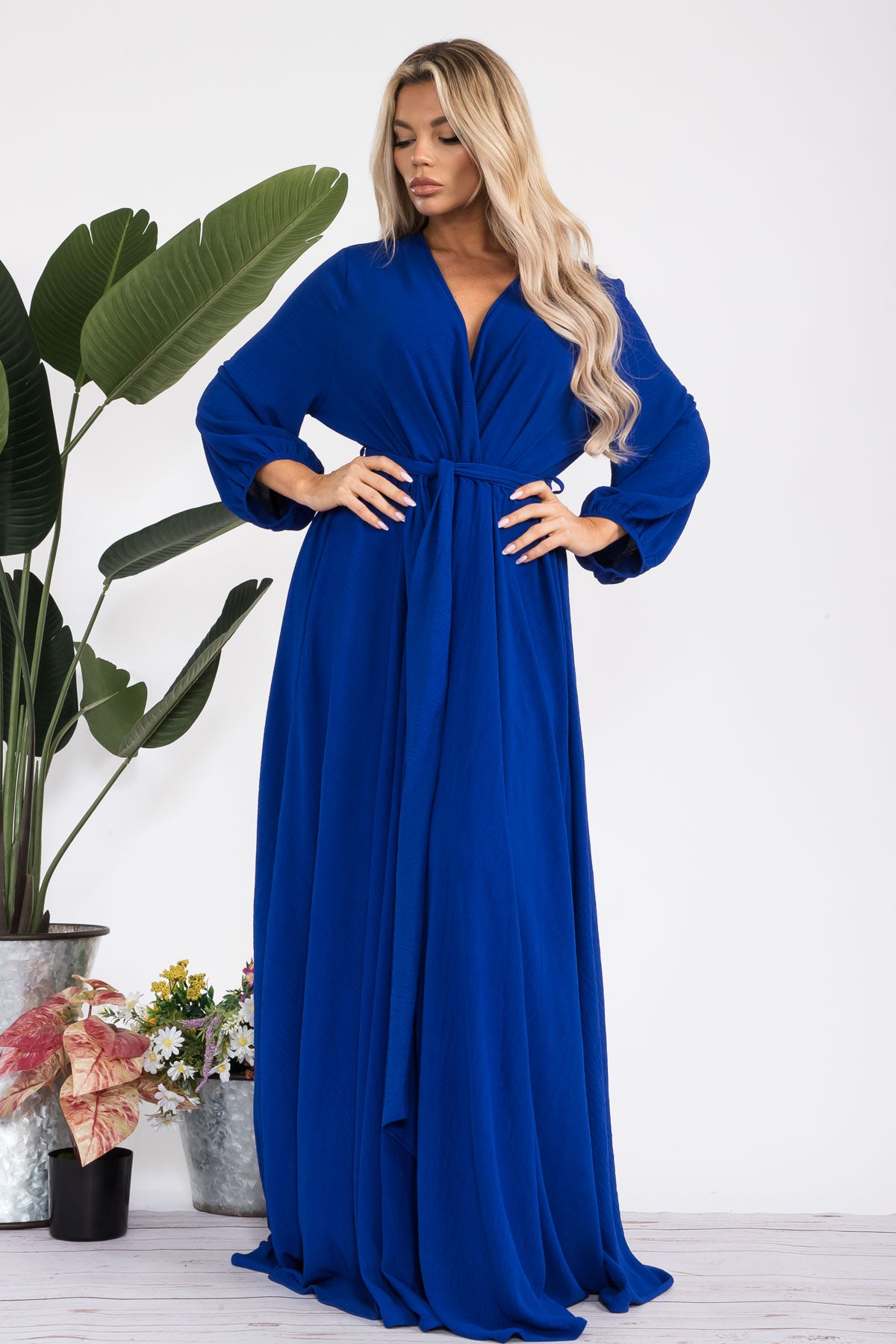 HH568X-S - LONGSLEEVE MAXI DRESS