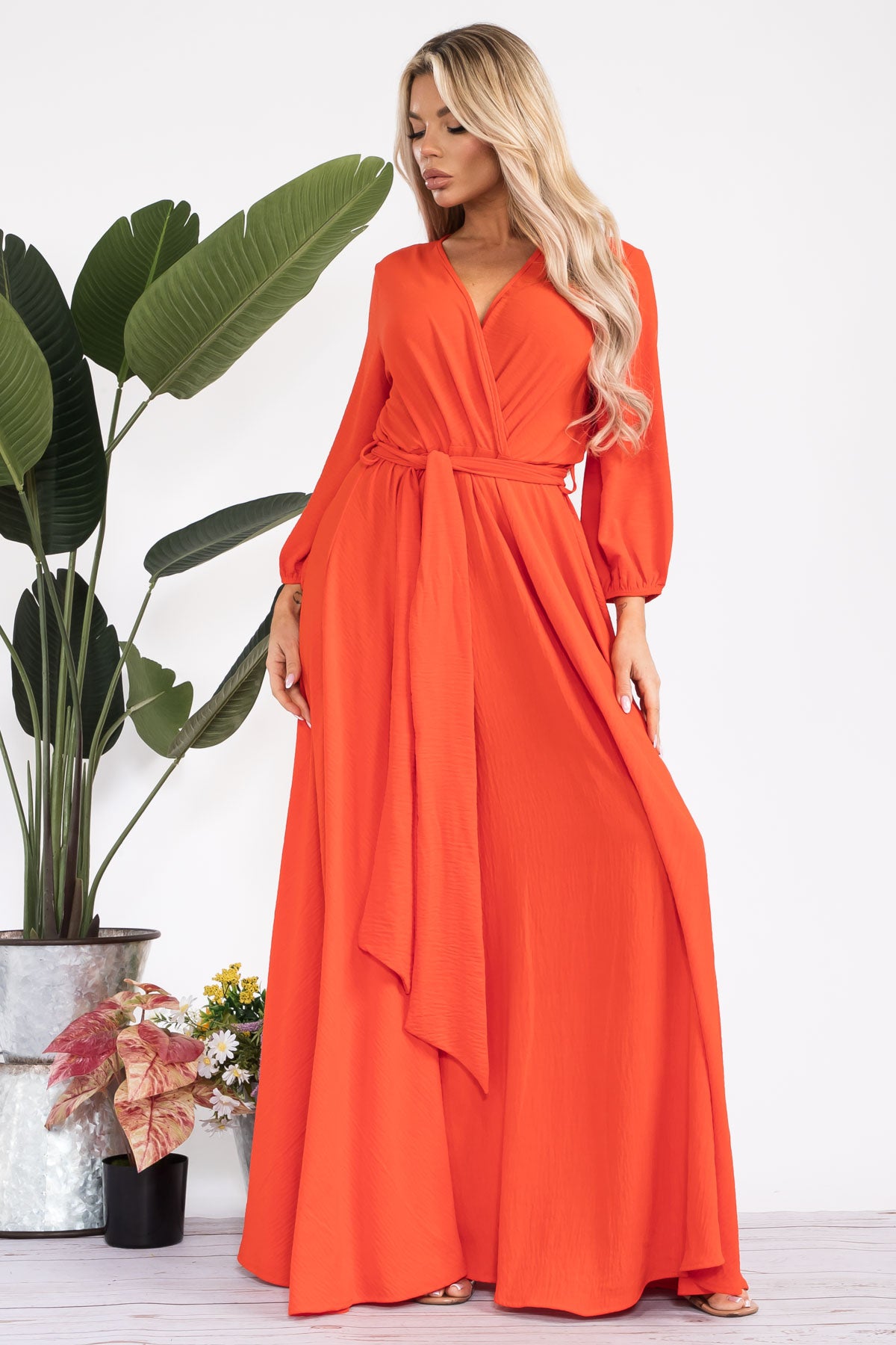 HH568X-S - LONGSLEEVE MAXI DRESS