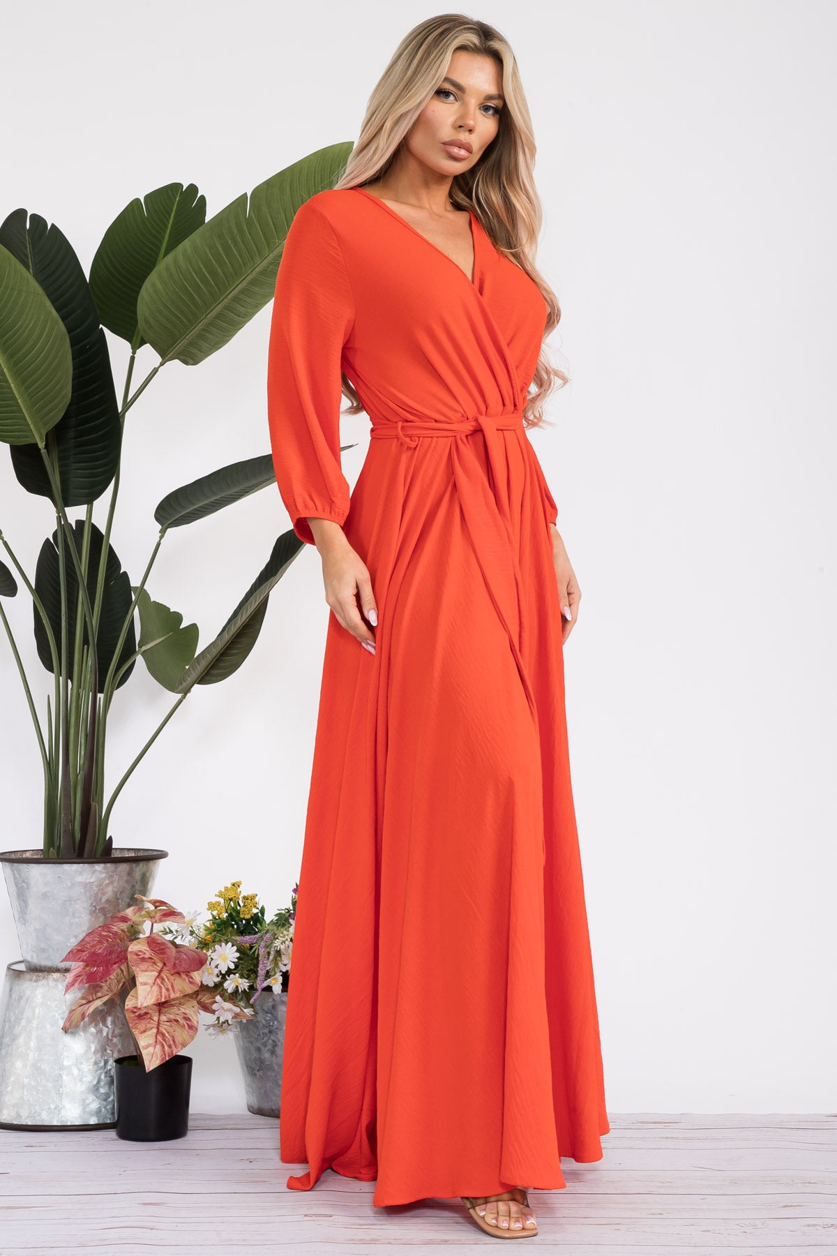 HH568X-S - LONGSLEEVE MAXI DRESS