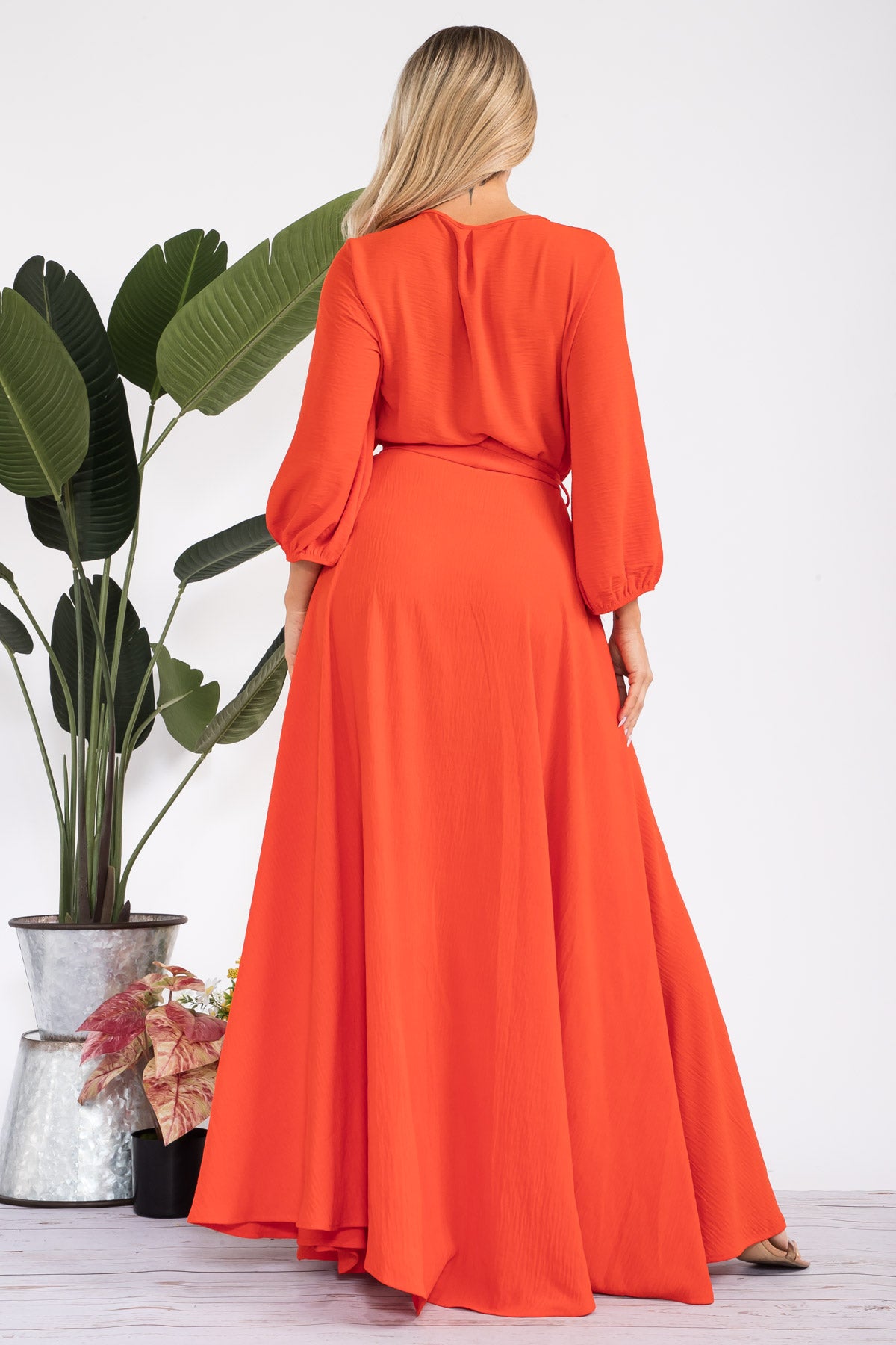 HH568X-S - LONGSLEEVE MAXI DRESS