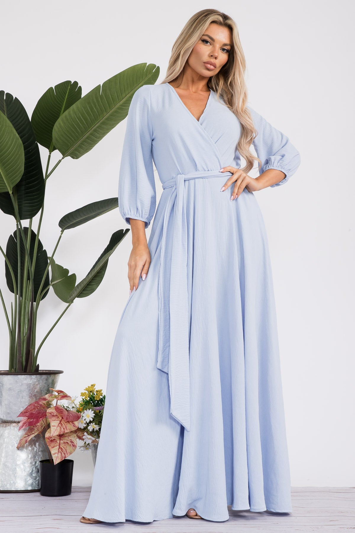 HH568X-S - LONGSLEEVE MAXI DRESS