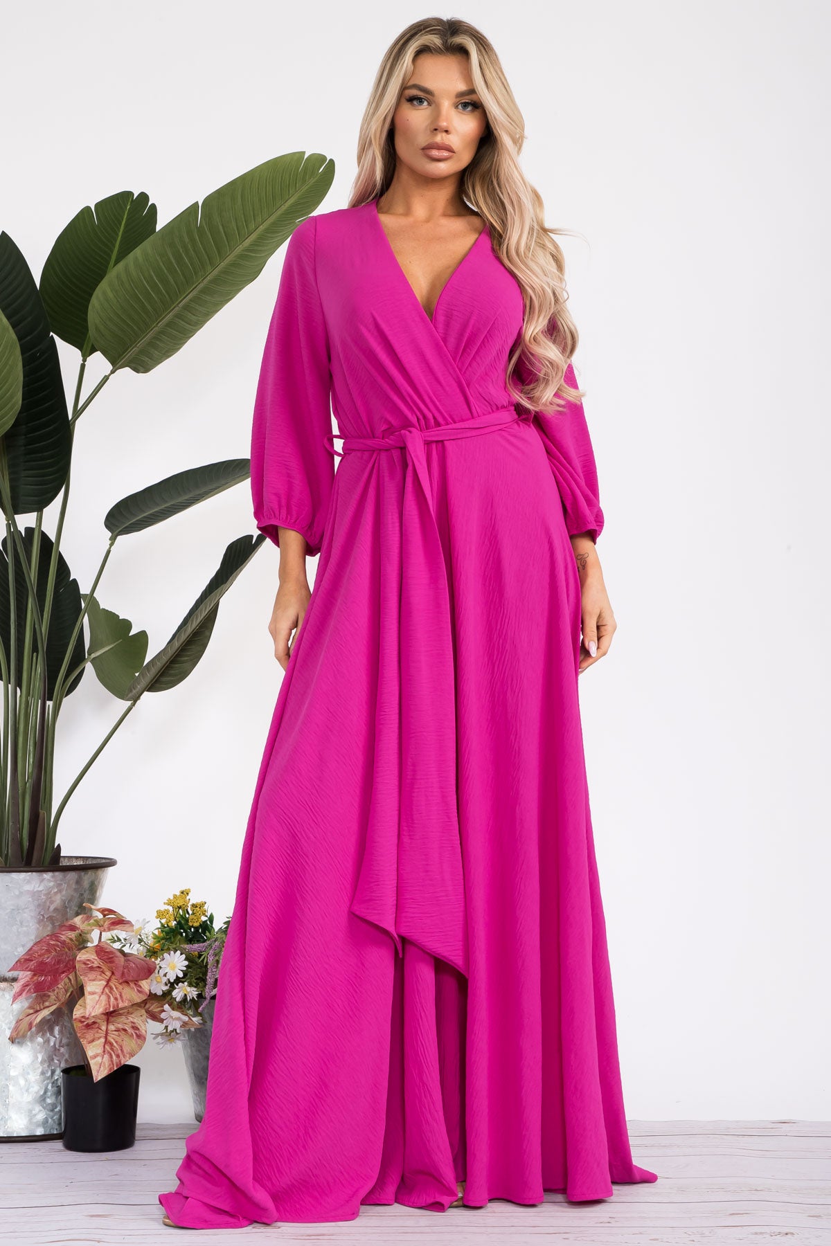 HH568X-S - LONGSLEEVE MAXI DRESS