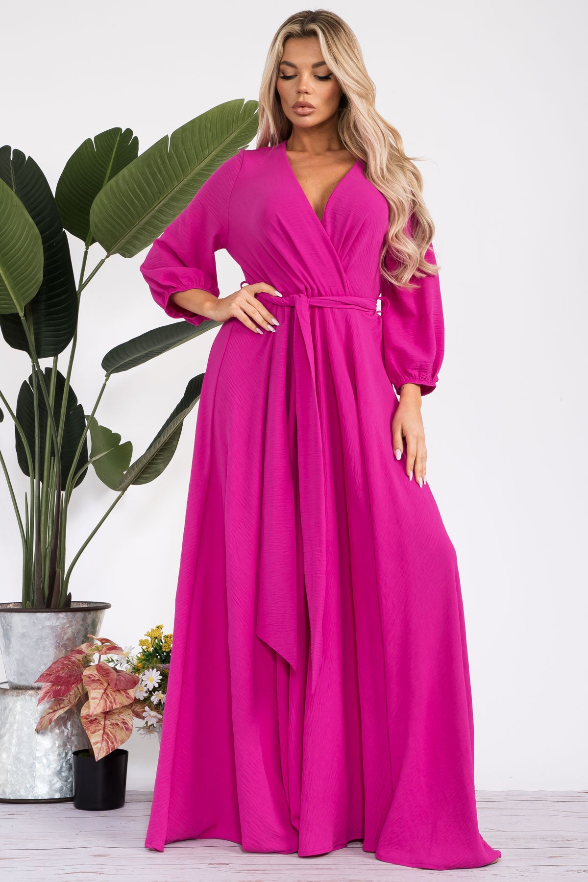 HH568X-S - LONGSLEEVE MAXI DRESS