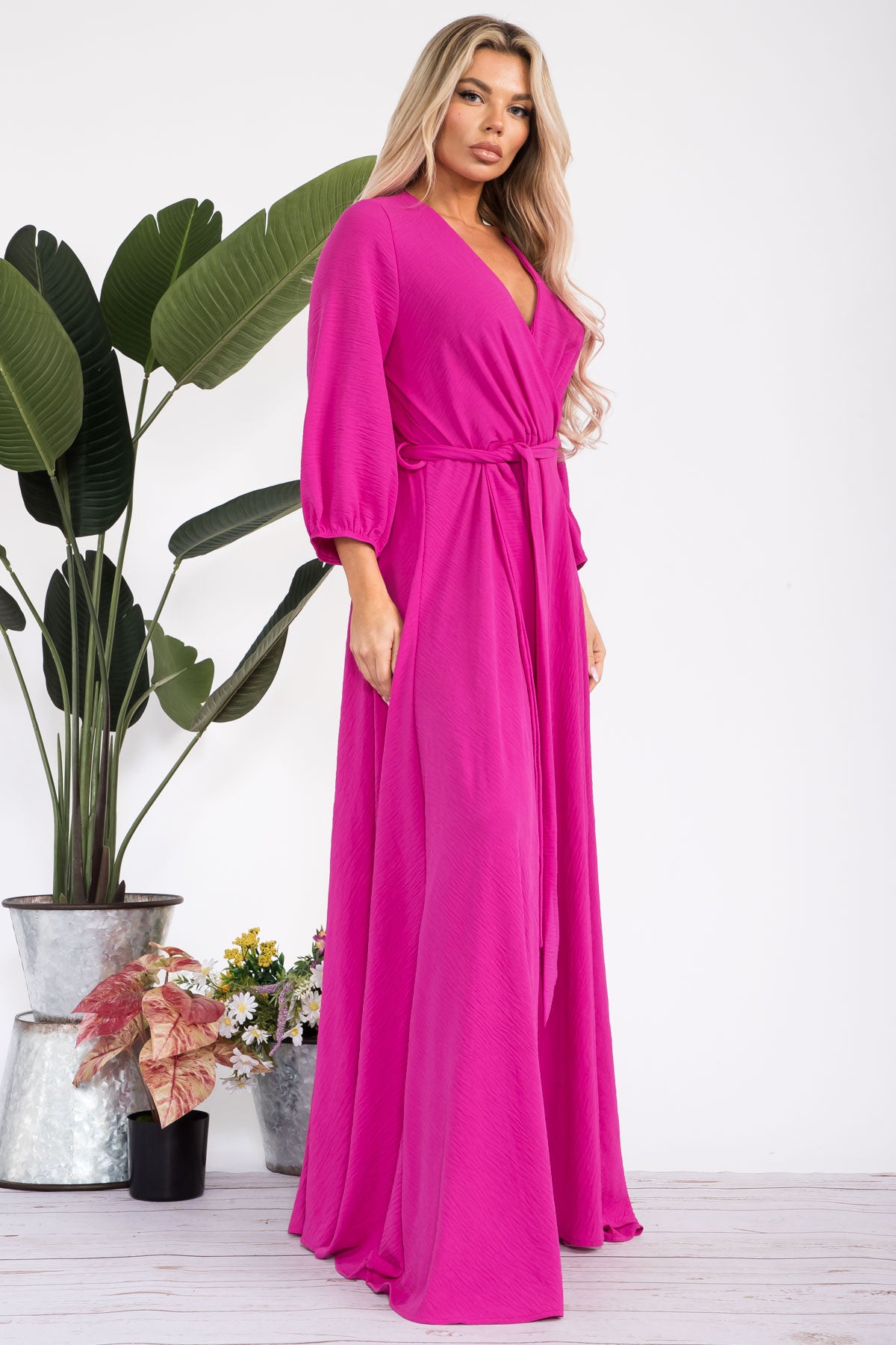 HH568X-S - LONGSLEEVE MAXI DRESS