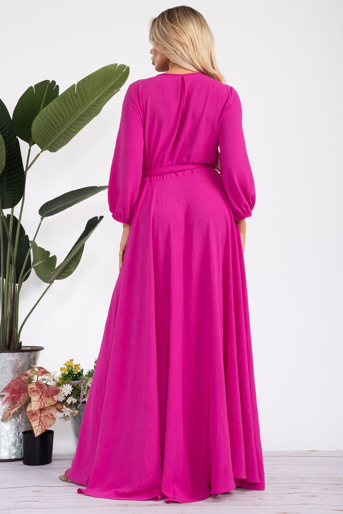 HH568X-S - LONGSLEEVE MAXI DRESS