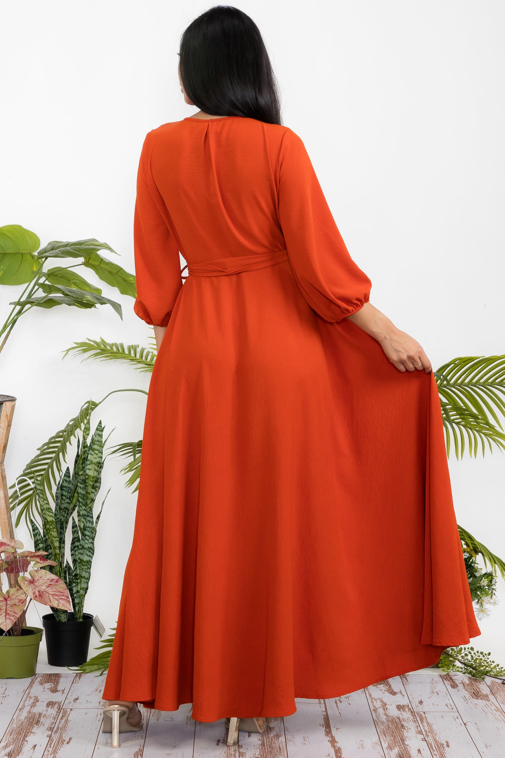 HH568R-S1 - LONGSLEEVE MAXI DRESS