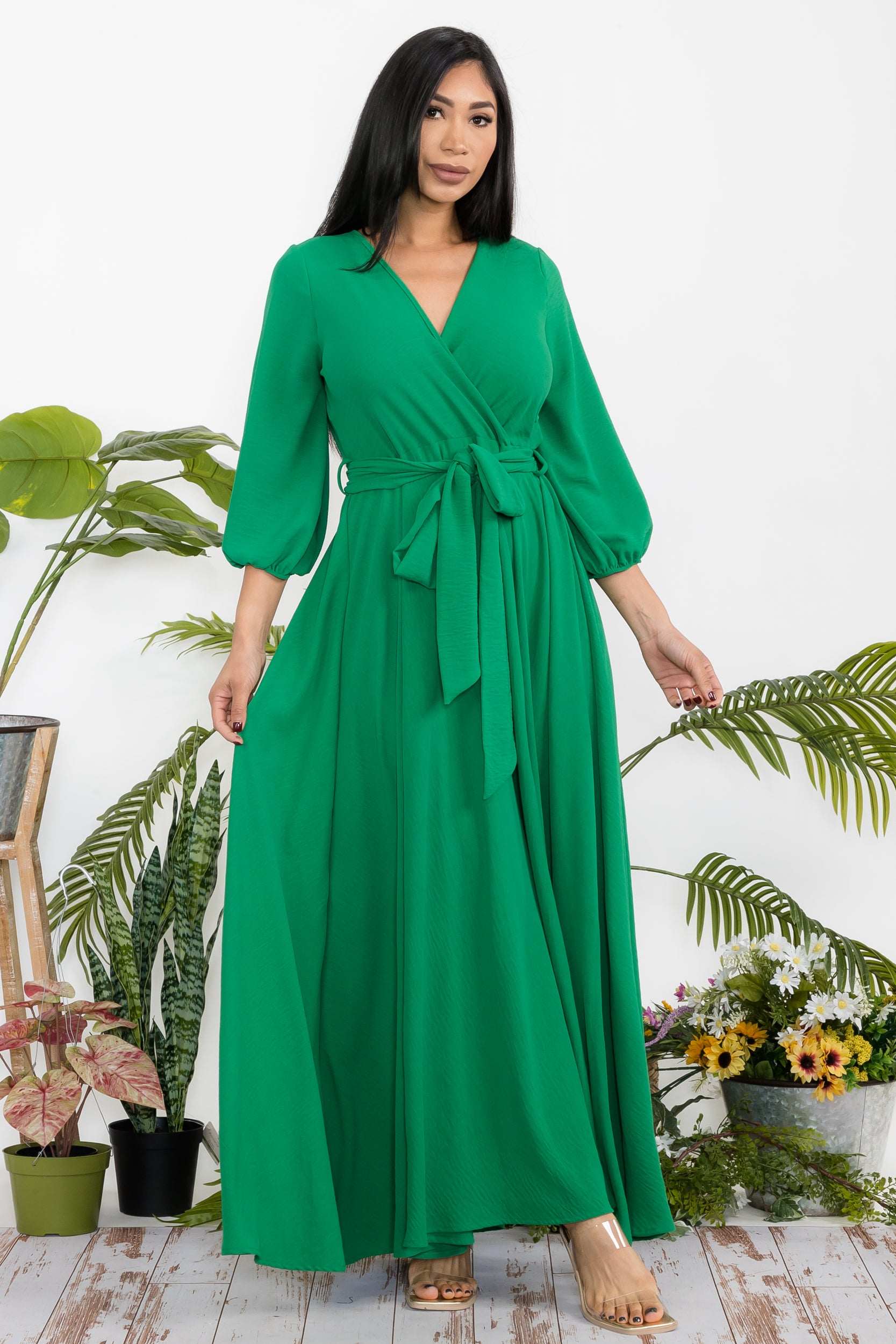 HH568R-S1 - LONGSLEEVE MAXI DRESS