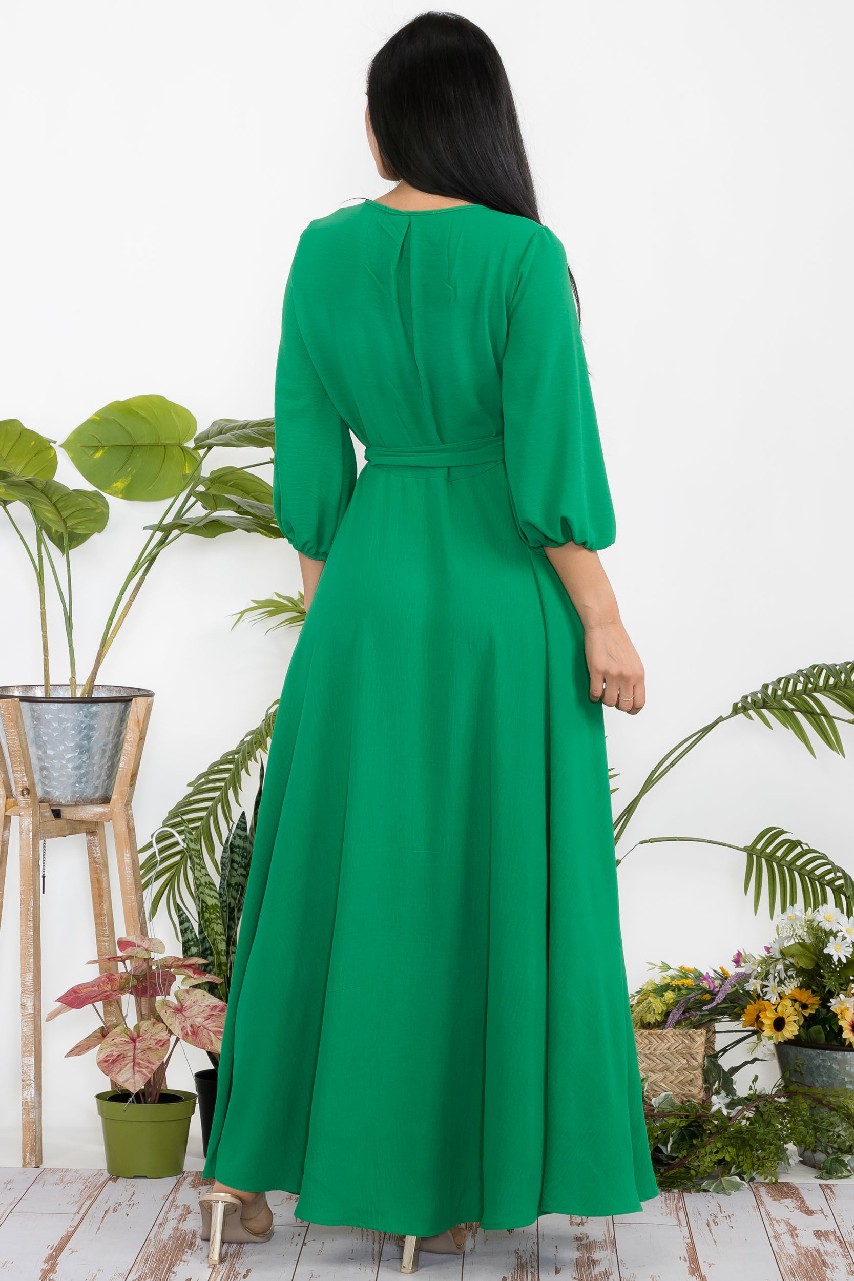 HH568R-S1 - LONGSLEEVE MAXI DRESS