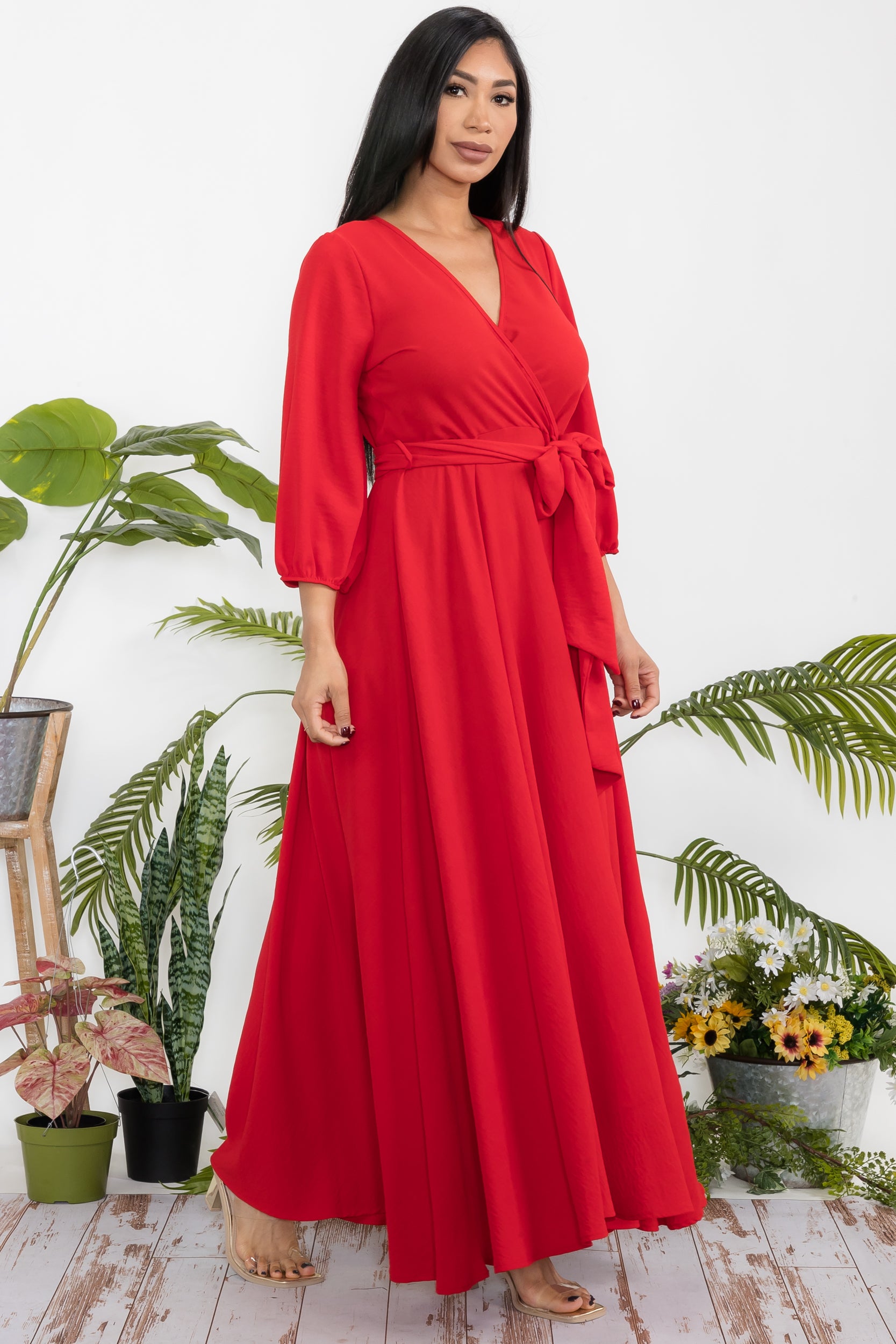 HH568R-S1 - LONGSLEEVE MAXI DRESS