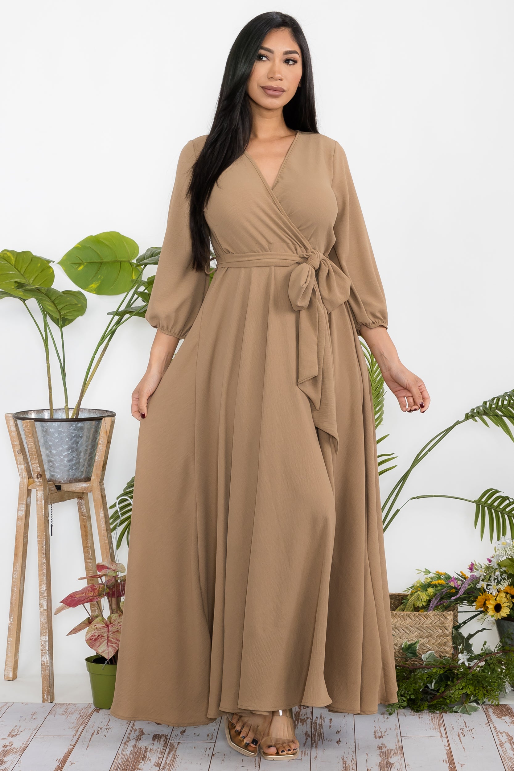 HH568X-S1 - LONGSLEEVE MAXI DRESS