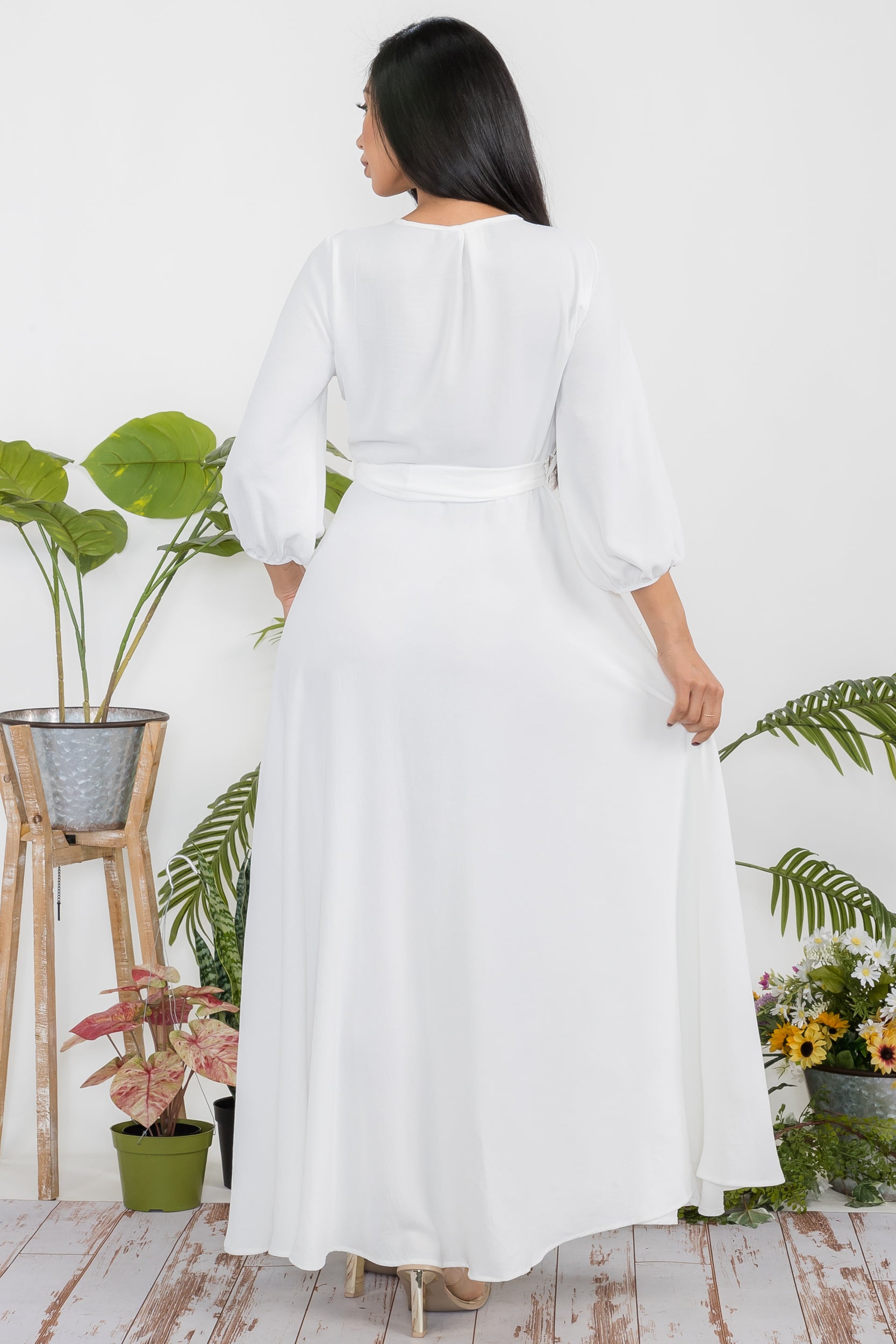 HH568R-S1 - LONGSLEEVE MAXI DRESS