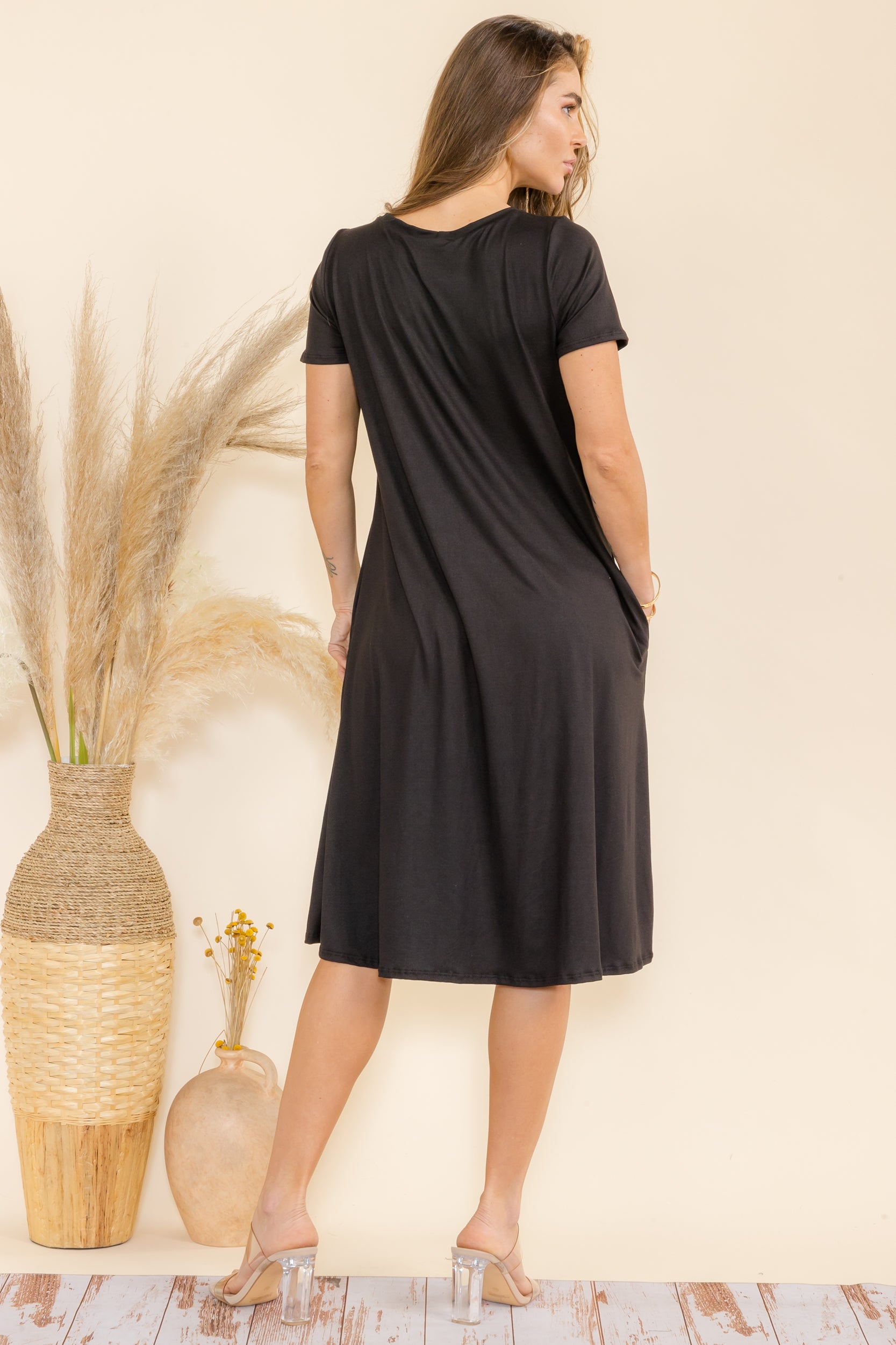 SAN136X-S Tunic Dress with Pockets