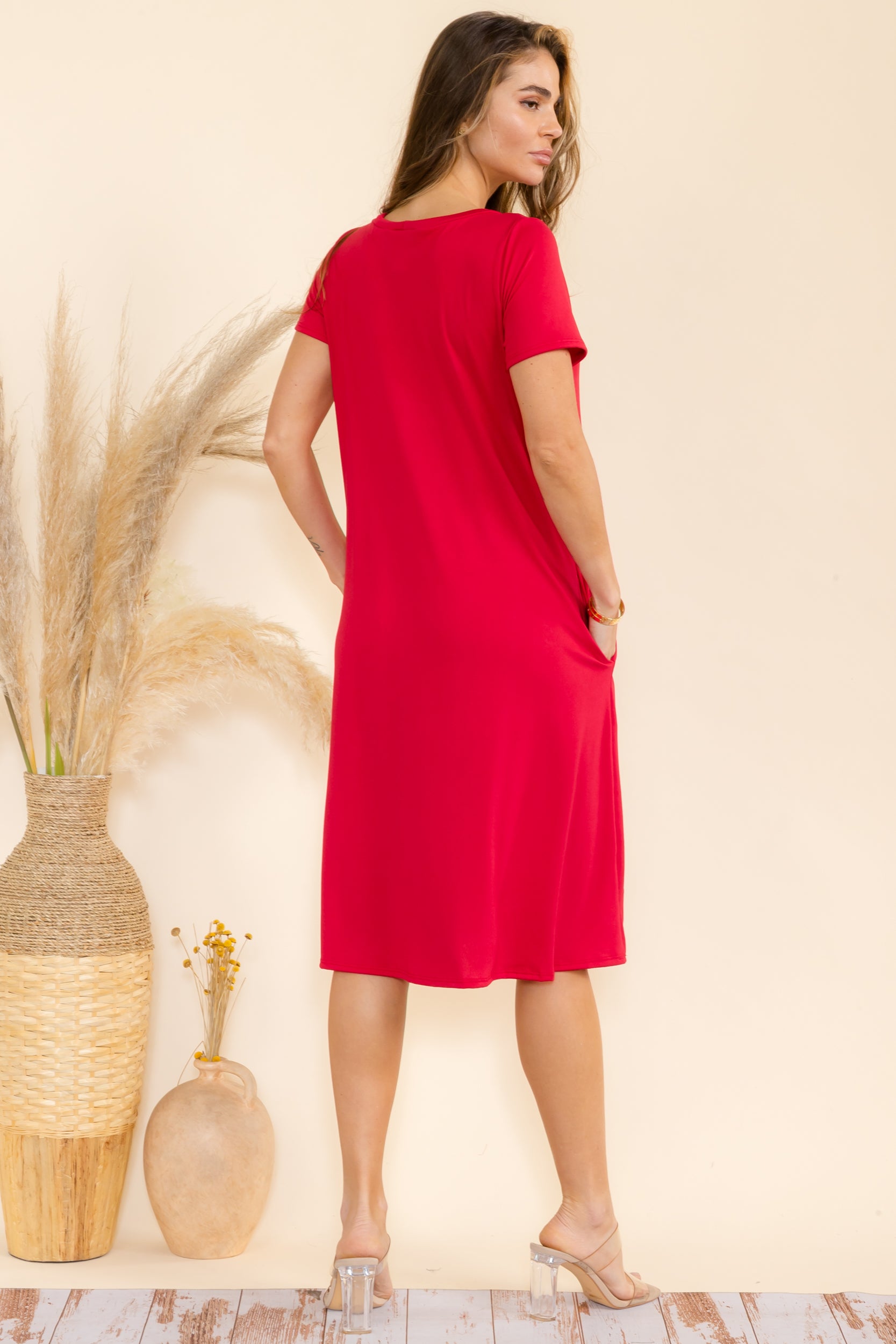 SAN136X-S Tunic Dress with Pockets