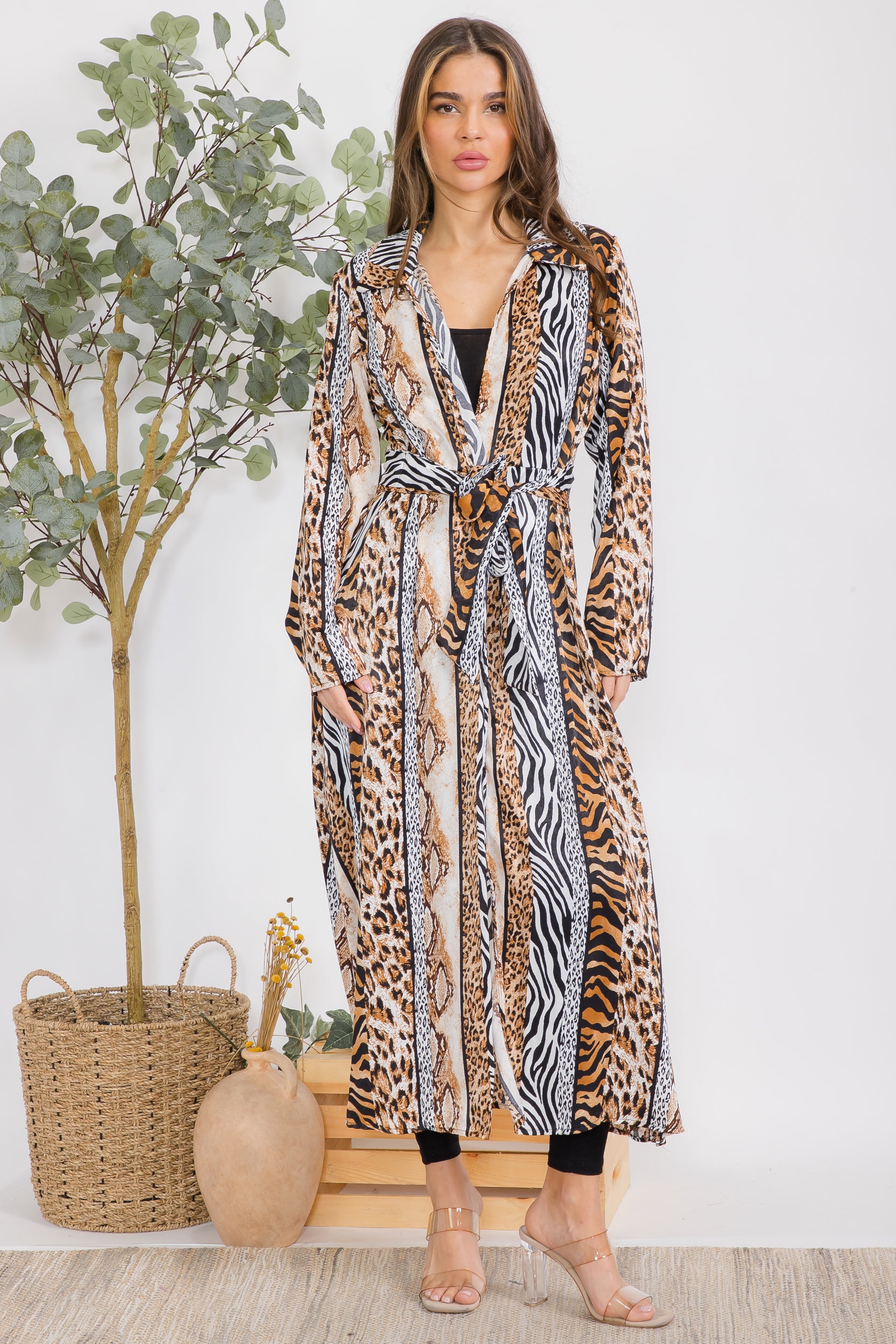HH530R-P1 ANIMAL PRINT DUSTER