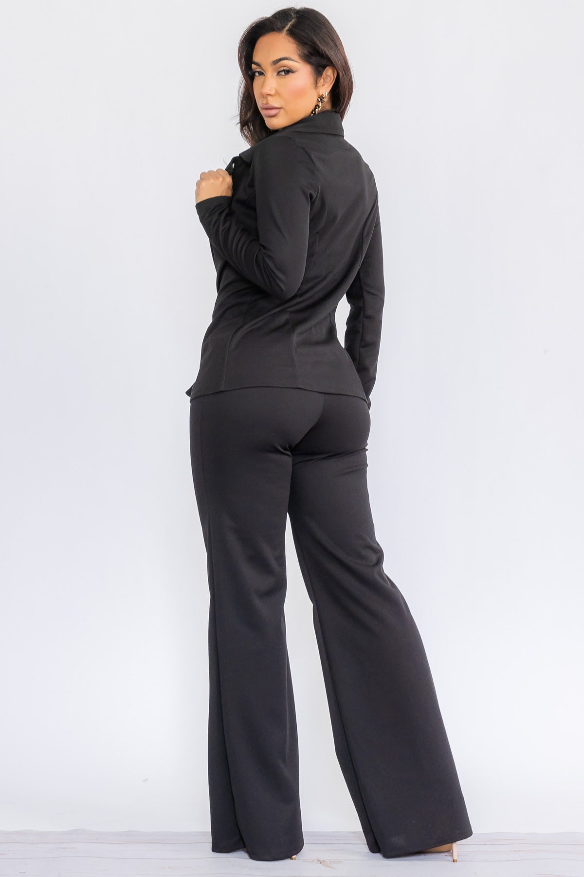 HH741X-S - 2PC SOLID PANT AND BLAZER SET