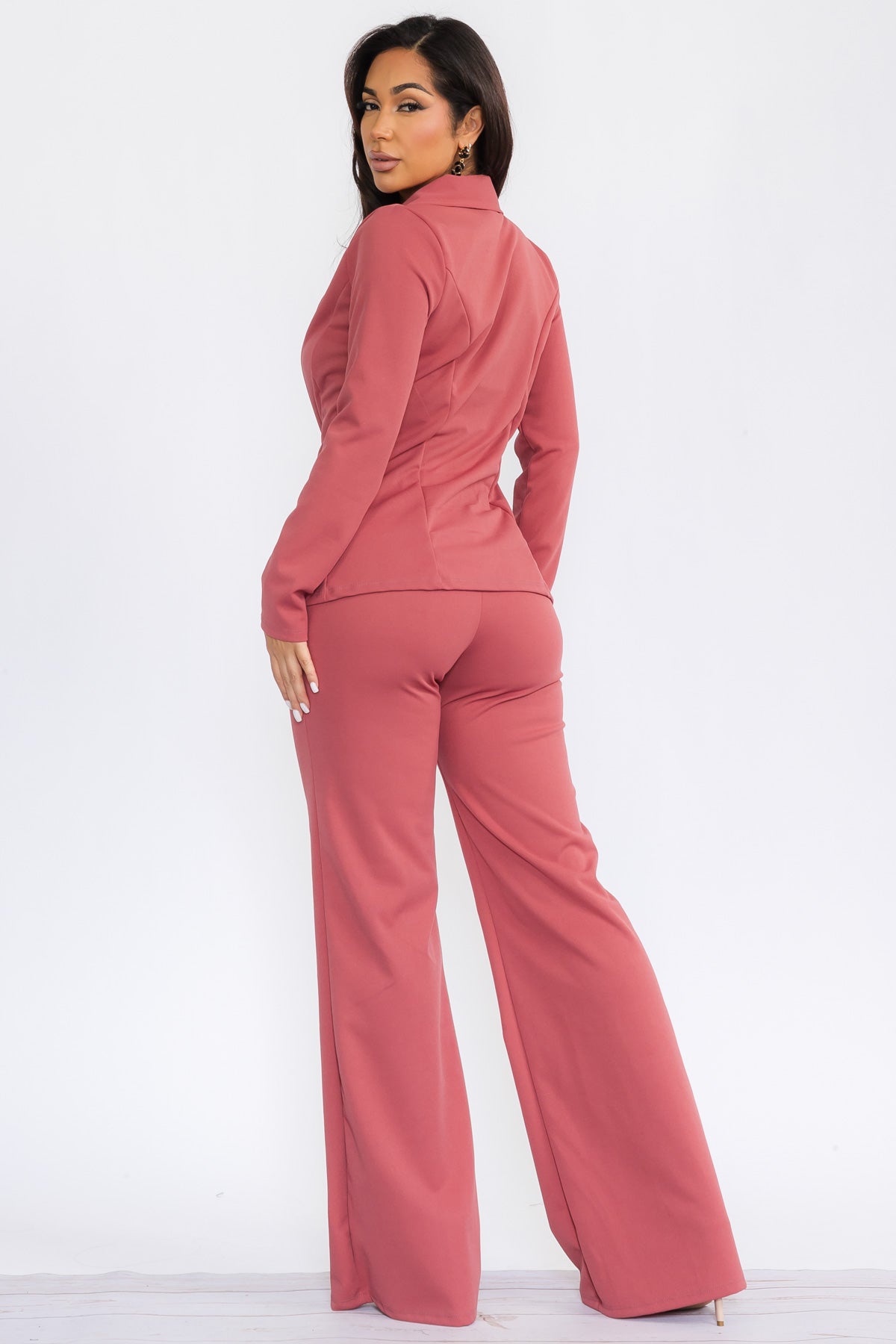 HH741X-S - 2PC SOLID PANT AND BLAZER SET