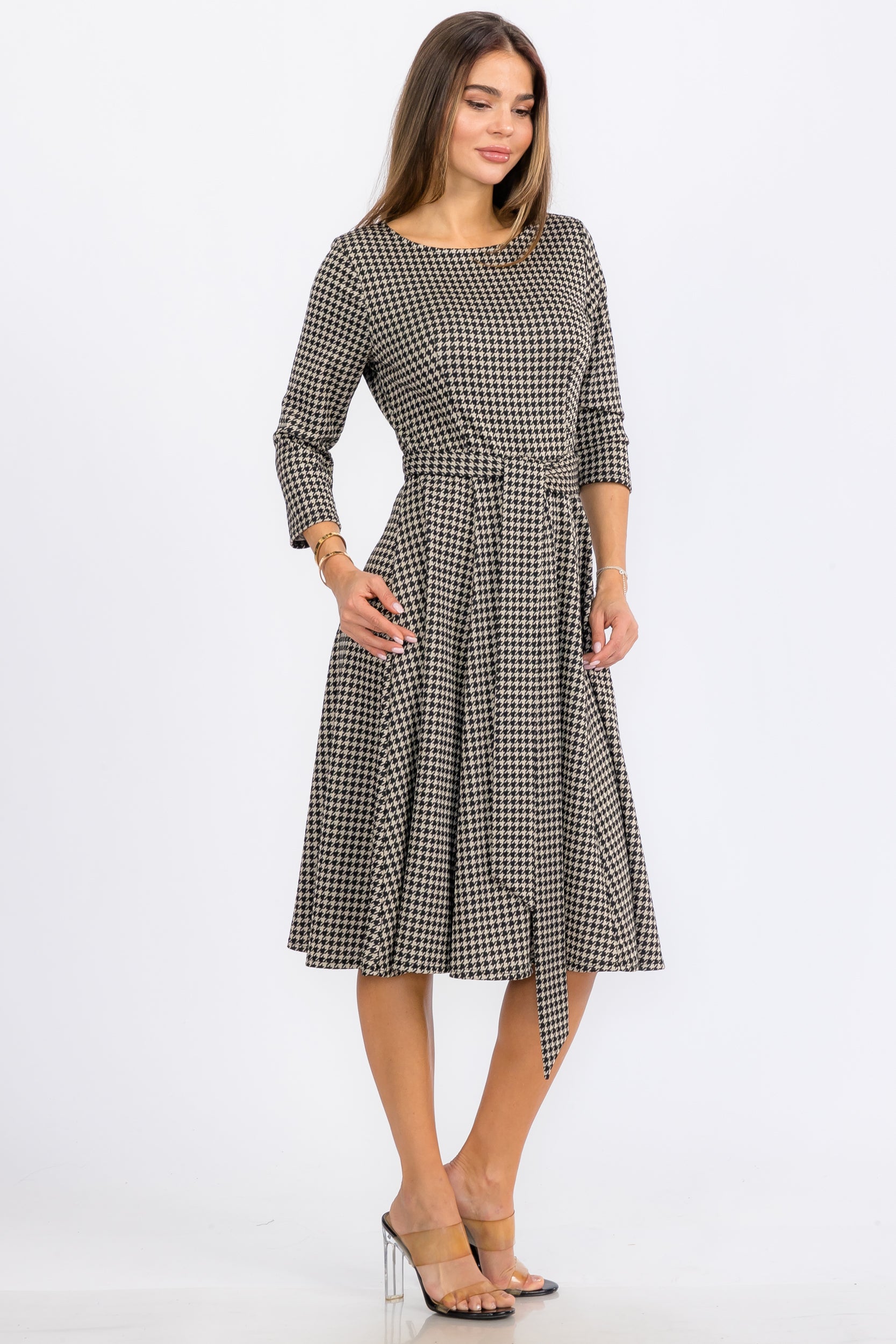 HH726C-R-P  MIDI DRESS