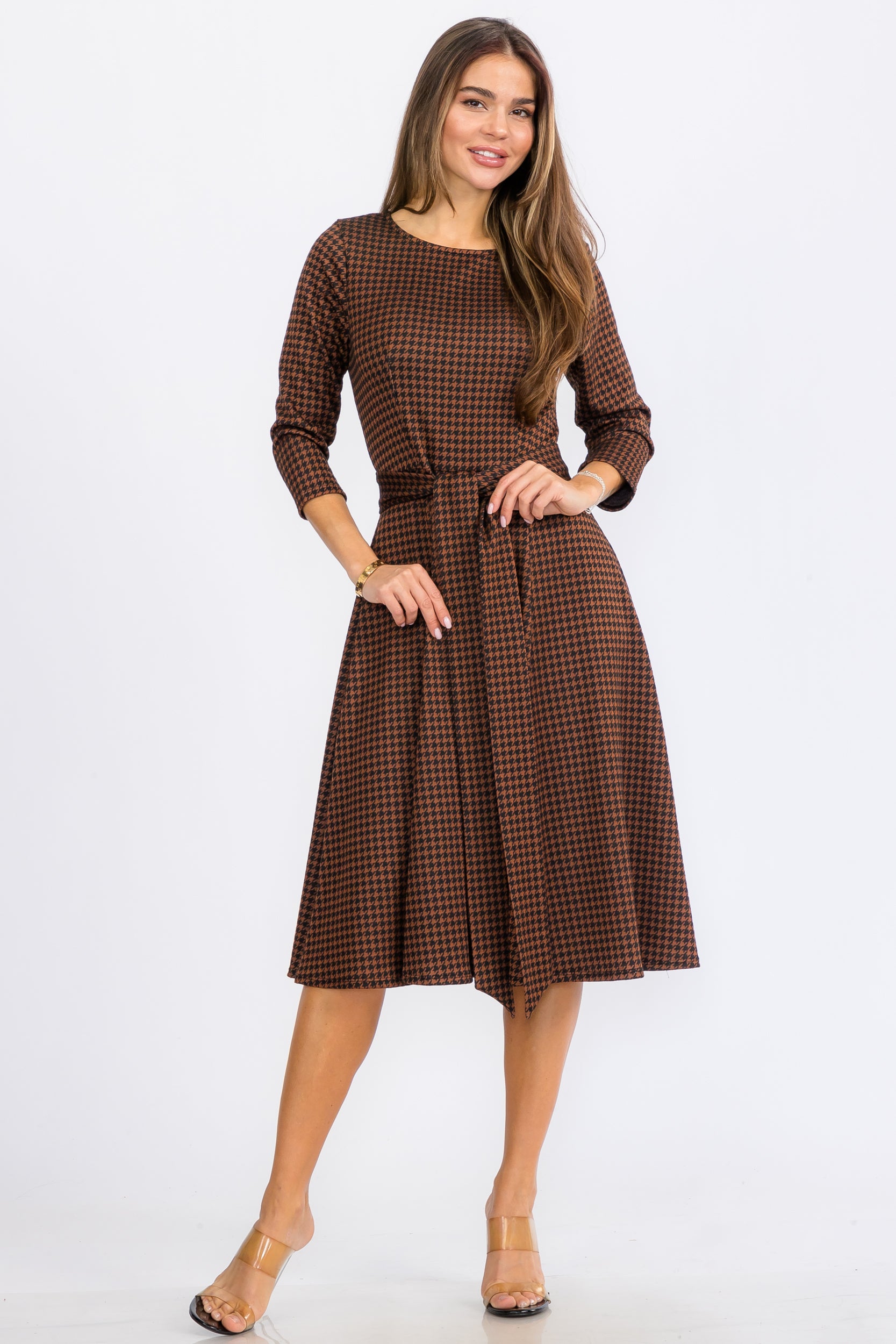 HH726C-R-P  MIDI DRESS