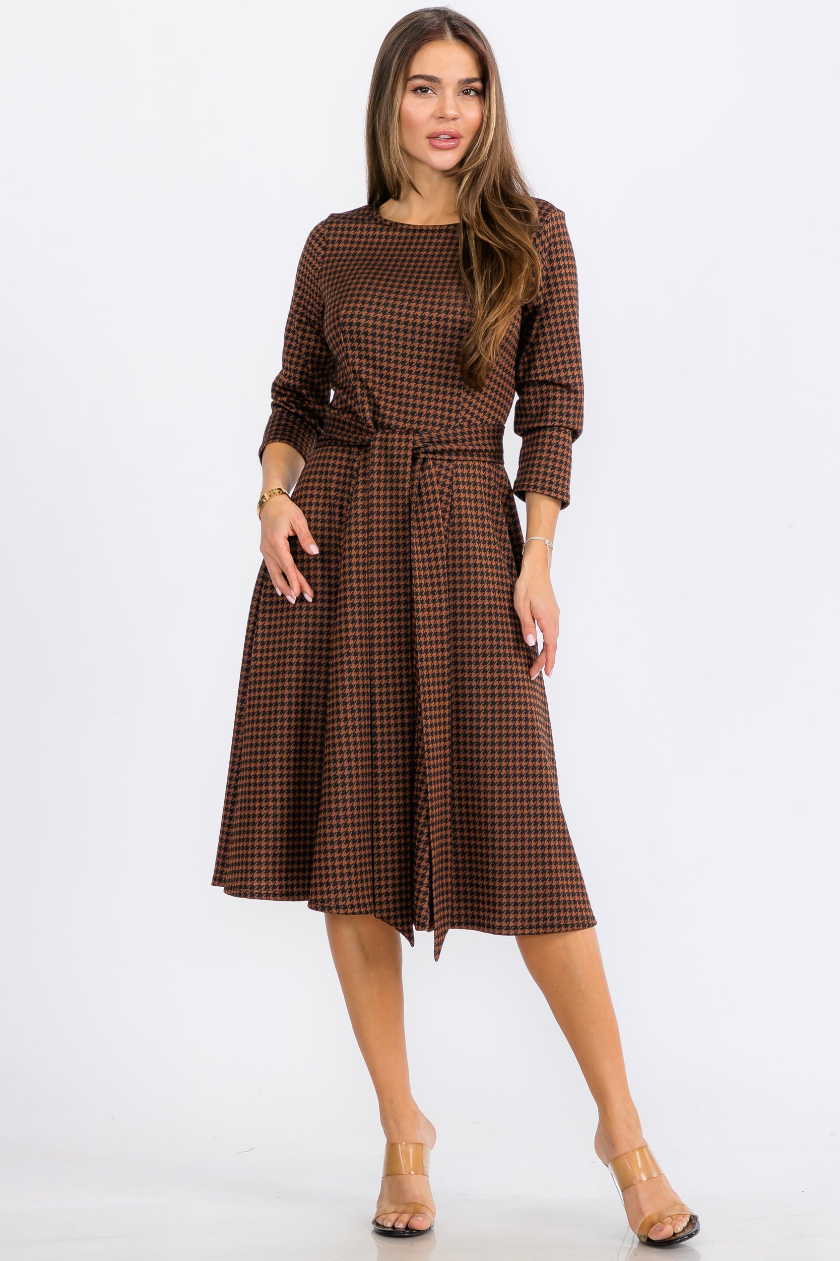 HH726C-R-P  MIDI DRESS