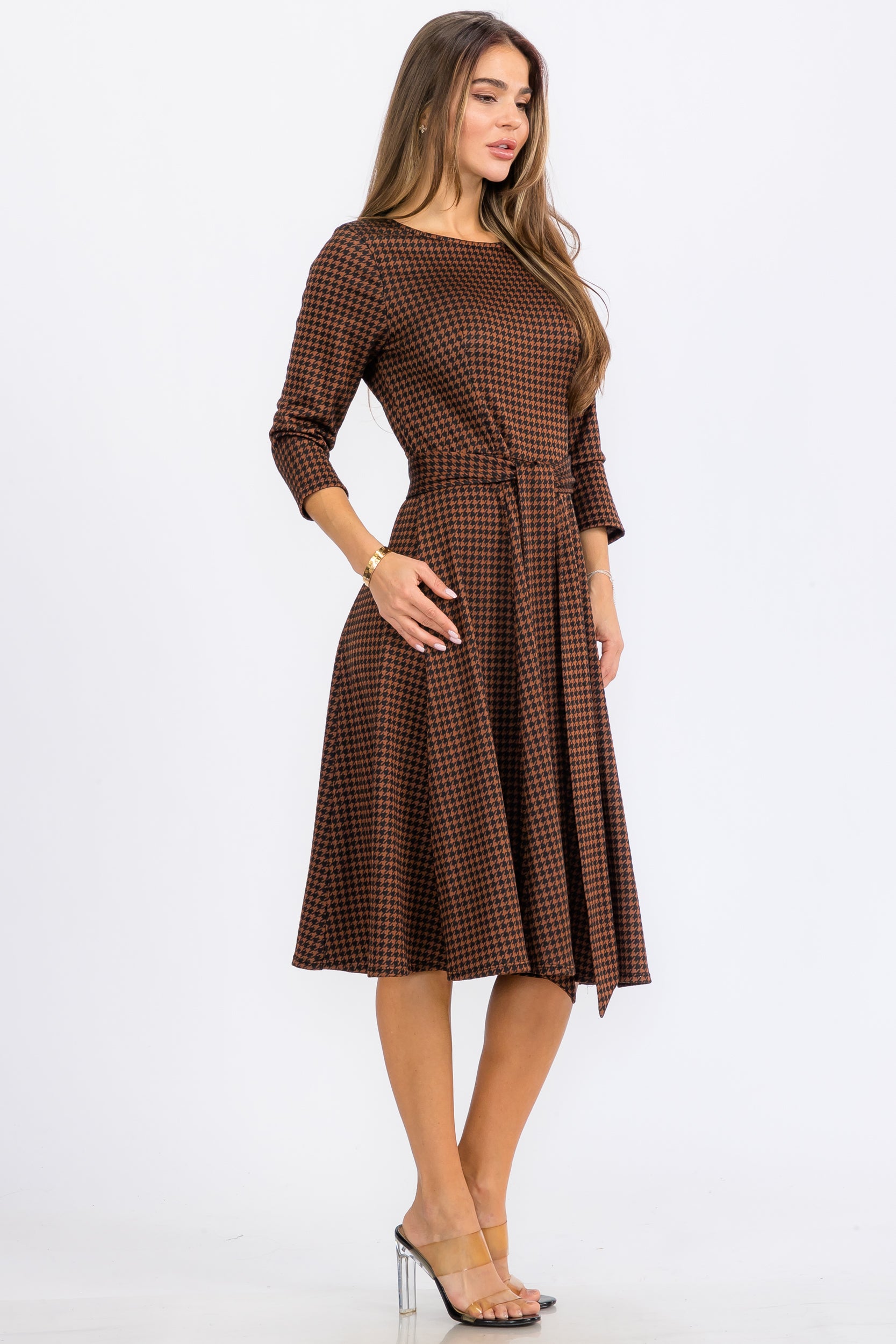 HH726C-R-P  MIDI DRESS