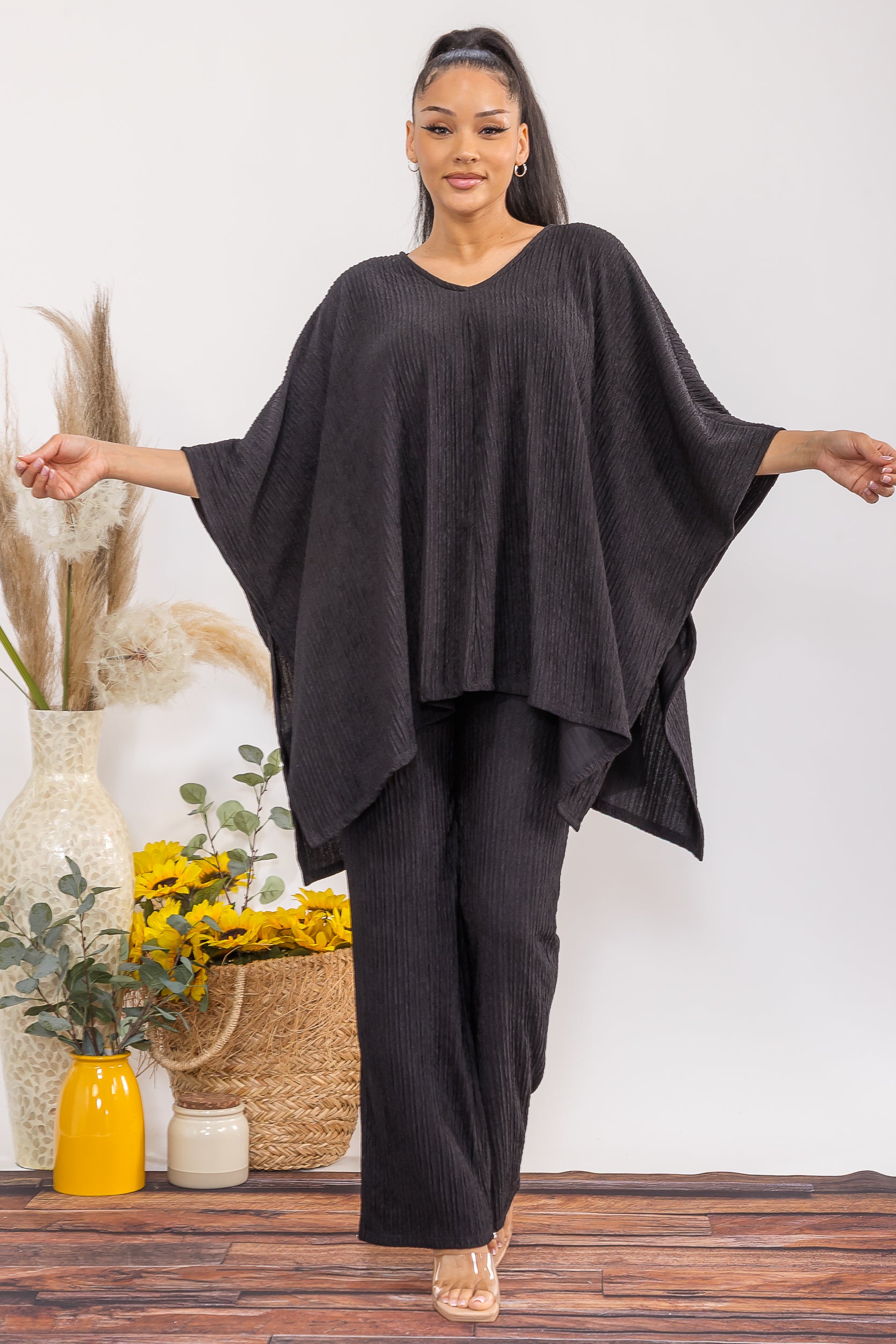 HH788-X Plus Size 2-Piece OVERSIZED Top & Pants