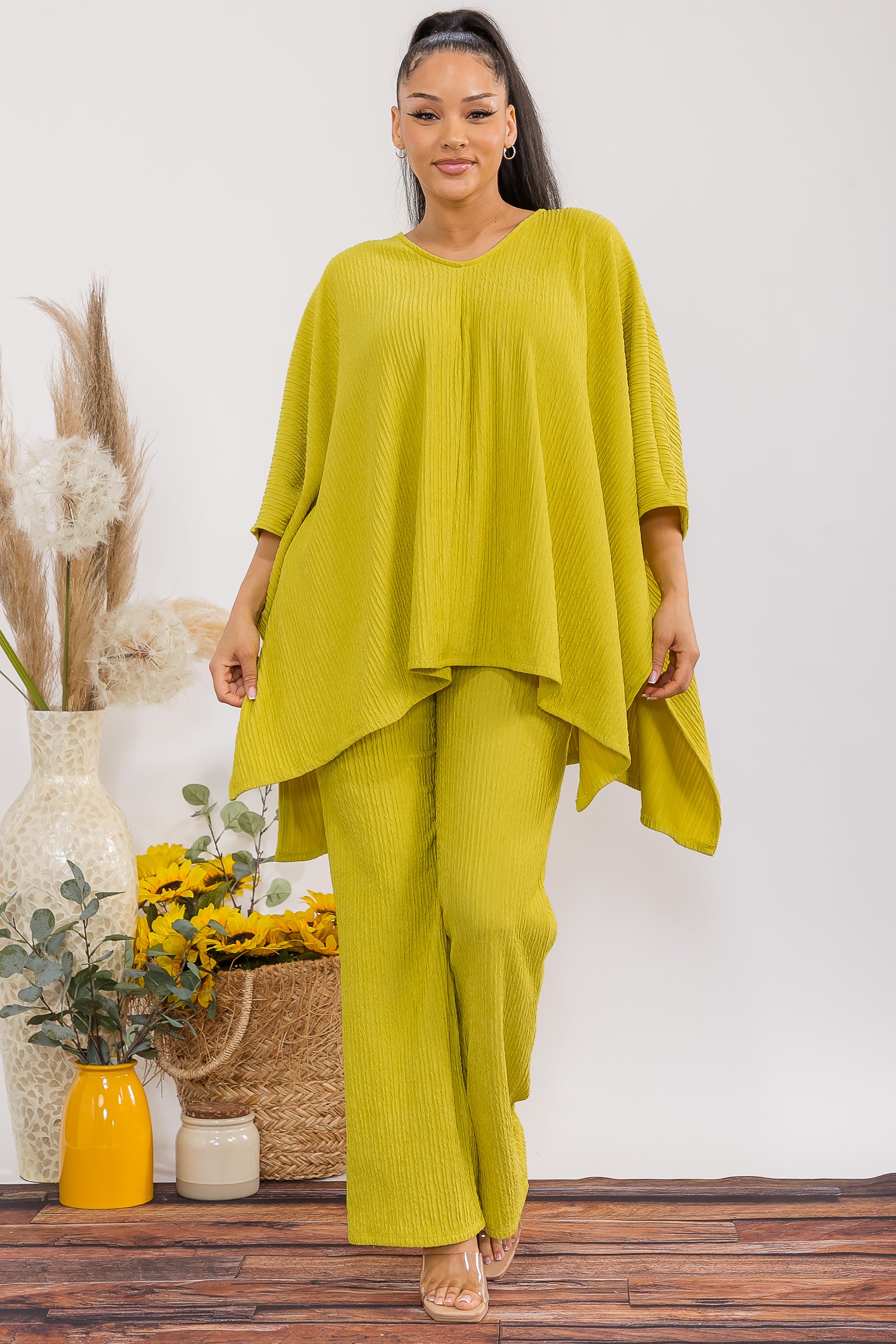 HH788-X Plus Size 2-Piece OVERSIZED Top & Pants