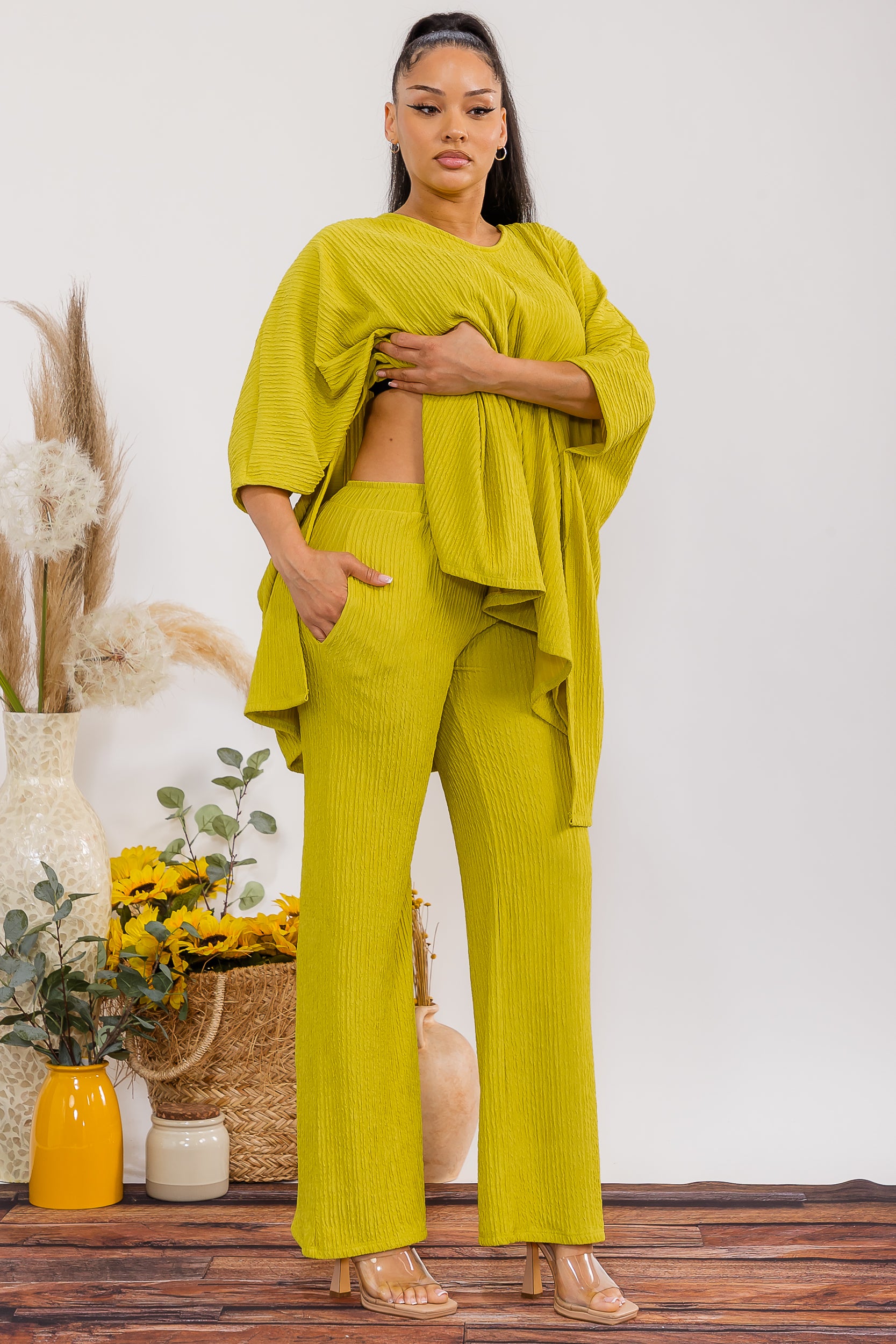 HH788-X Plus Size 2-Piece OVERSIZED Top & Pants