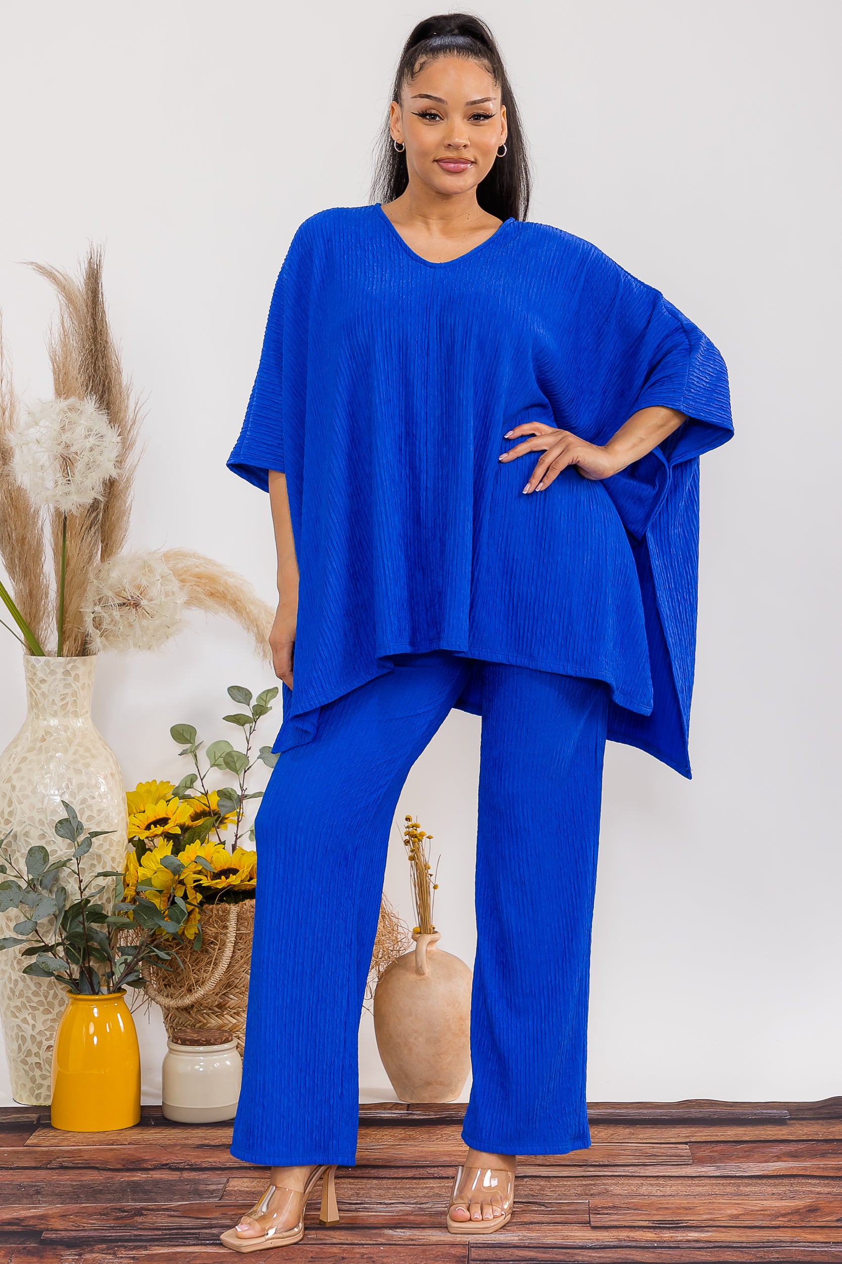 HH788-X Plus Size 2-Piece OVERSIZED Top & Pants