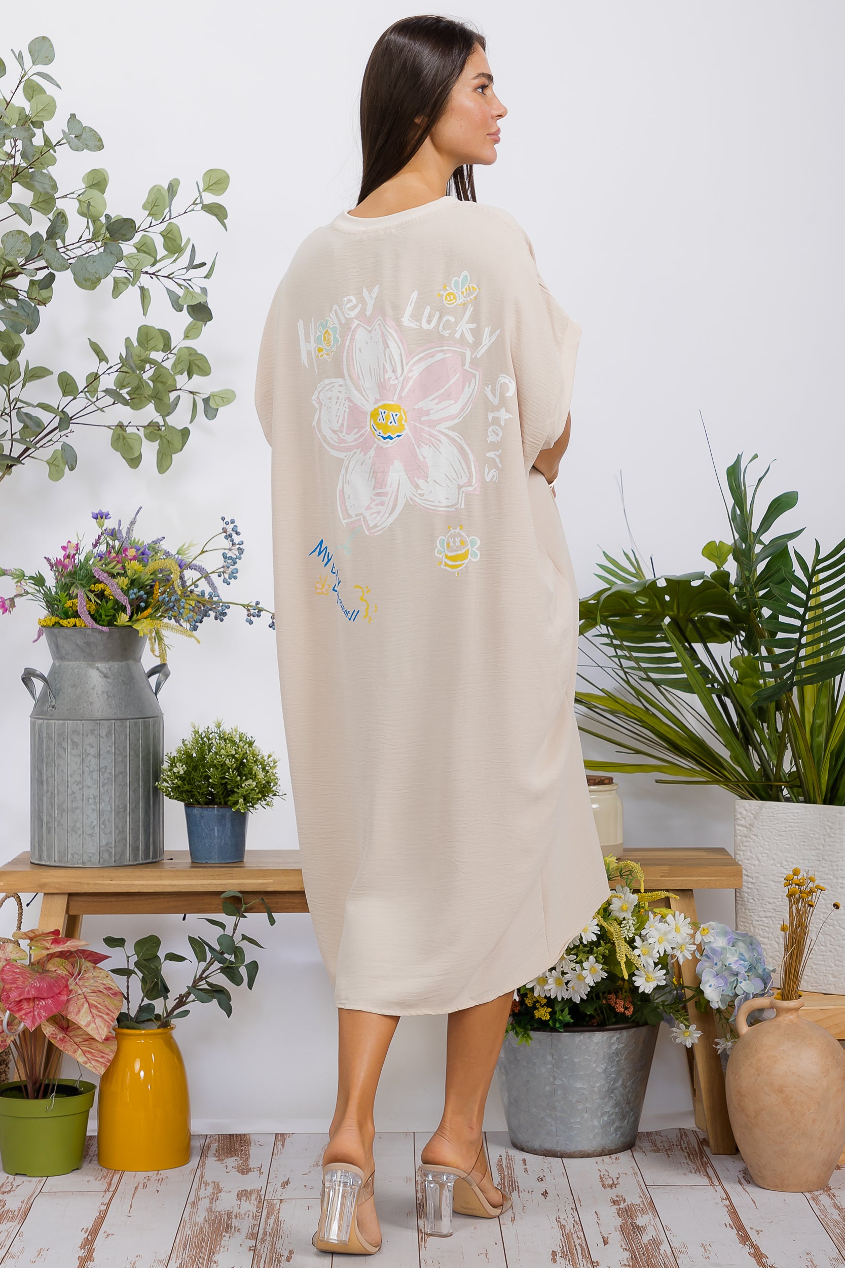 2513-4 Oversized T-Shirt Dress