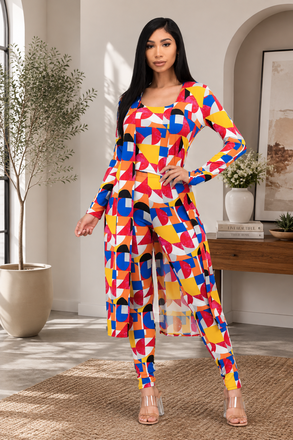 HH624R2-AB - 3 PC PANT AND DUSTER SET