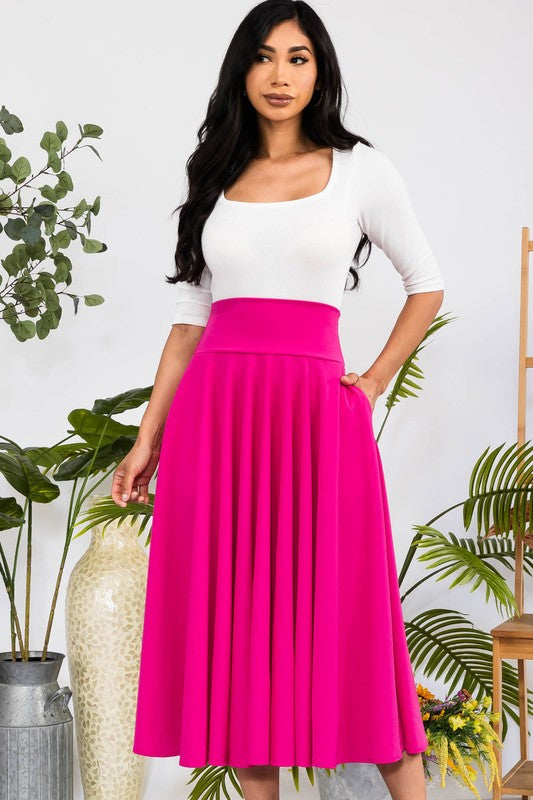 746S Maxi Skirt with Pockets