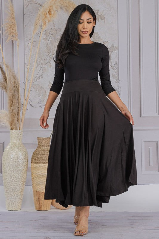 746S Maxi Skirt with Pockets