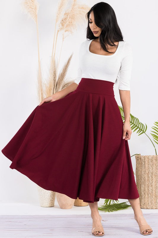 746S Maxi Skirt with Pockets