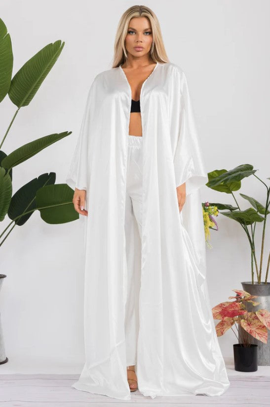 HH707R-S Duster Pants & Robe 2 Piece Set