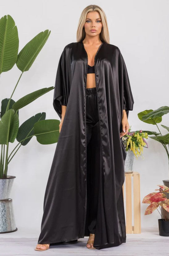 HH707R-S Duster Pants & Robe 2 Piece Set