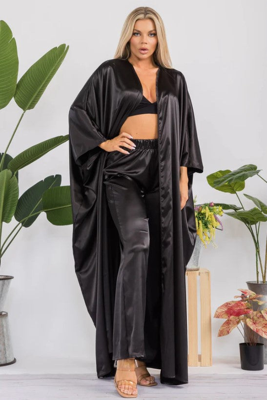 HH707R-S Duster Pants & Robe 2 Piece Set