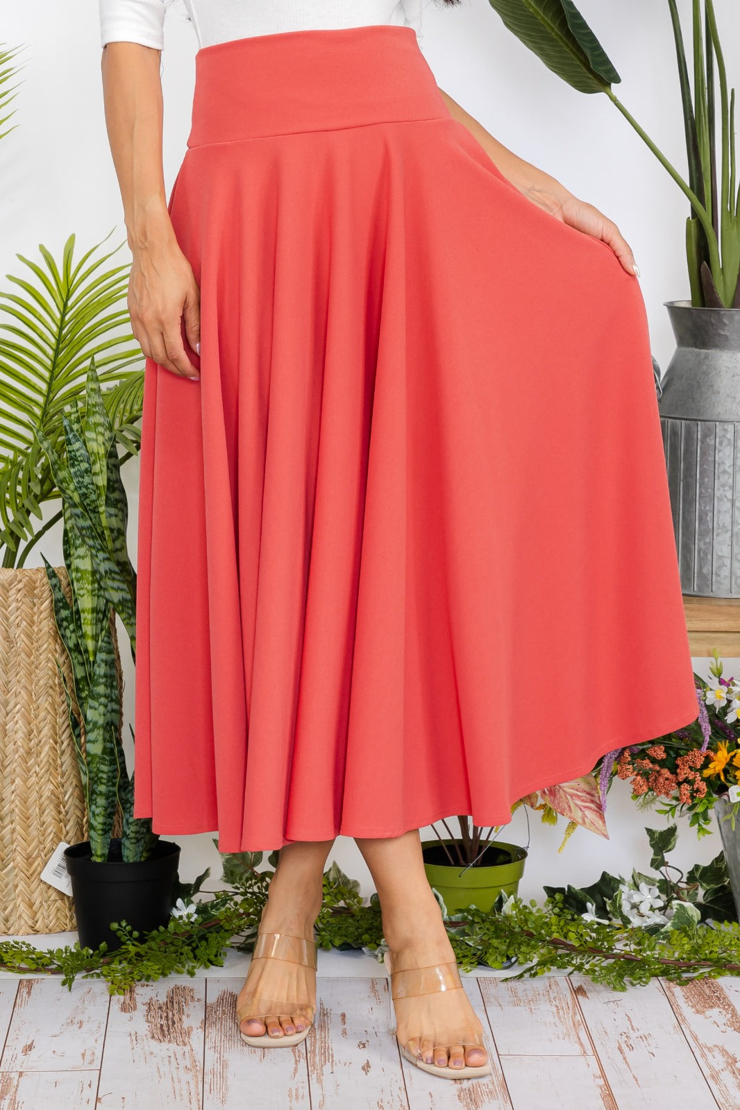 HH746R-S Maxi Skirt with Pockets