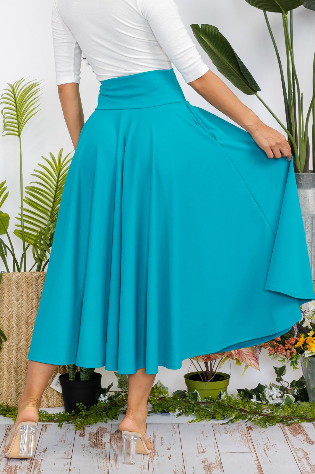 HH746R-S Maxi Skirt with Pockets